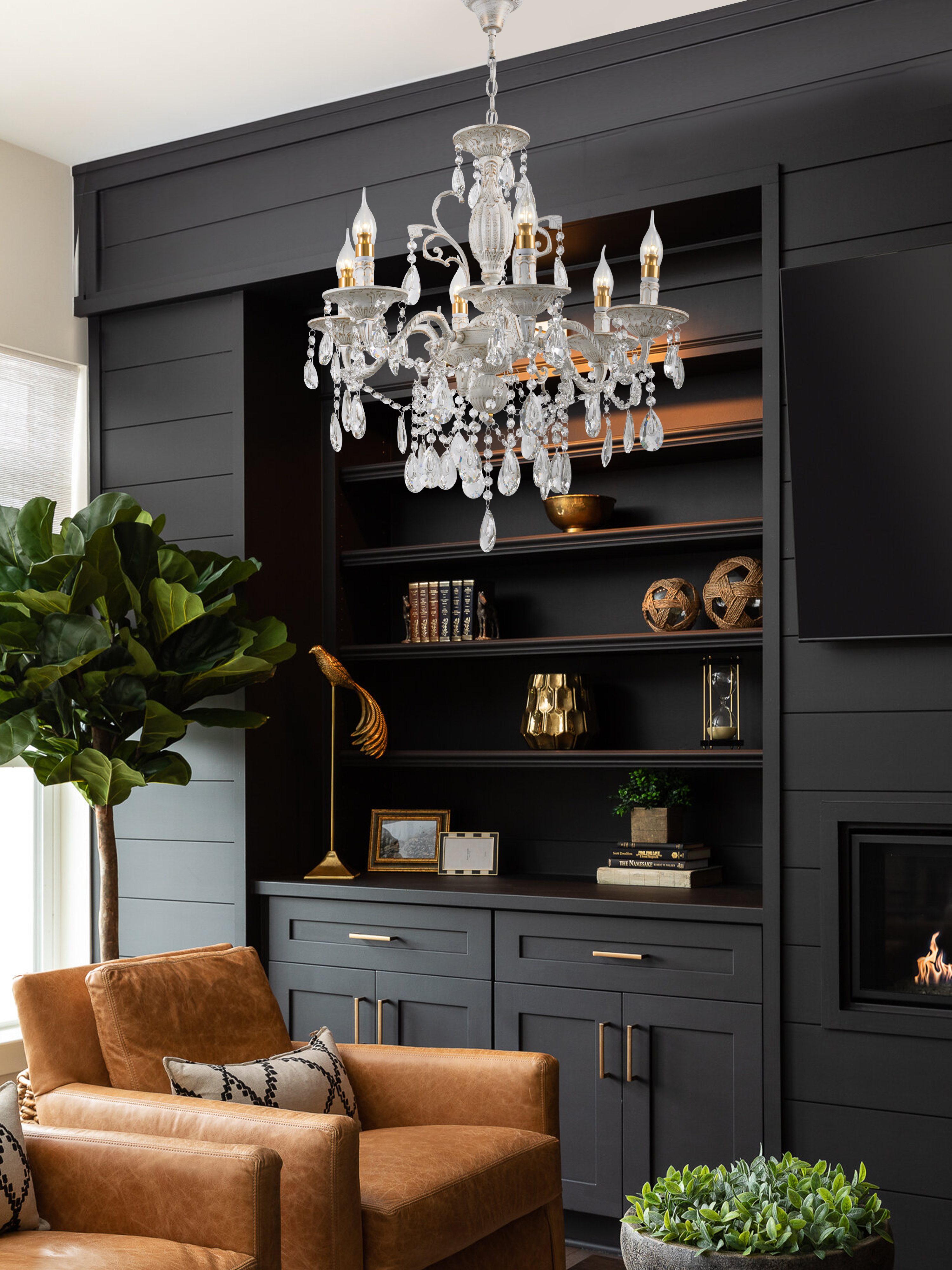 Подвесная люстра P7847-8 WT+GD 000022566