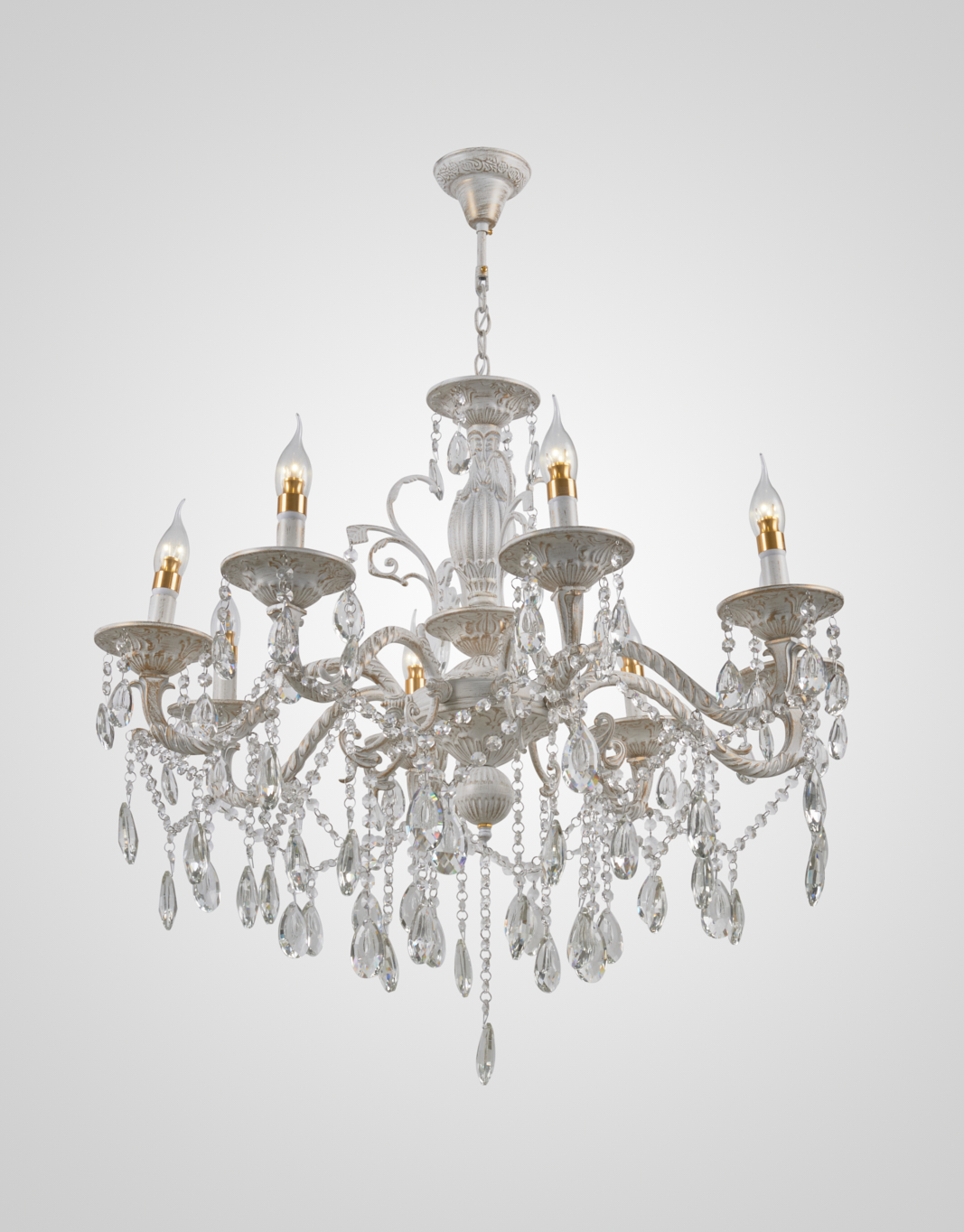 Подвесная люстра P7847-8 WT+GD 000022566