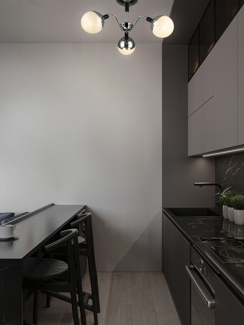 Потолочная люстра P7281-3 BK+CR 000025753