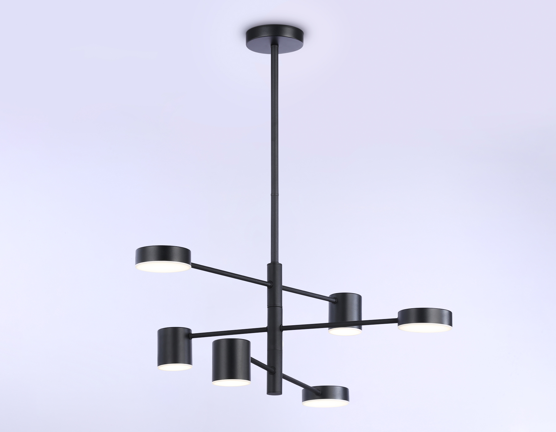 FL51686/6 BK черный 3000K/4200K/6400K 36W D700*930 (Без ПДУ)