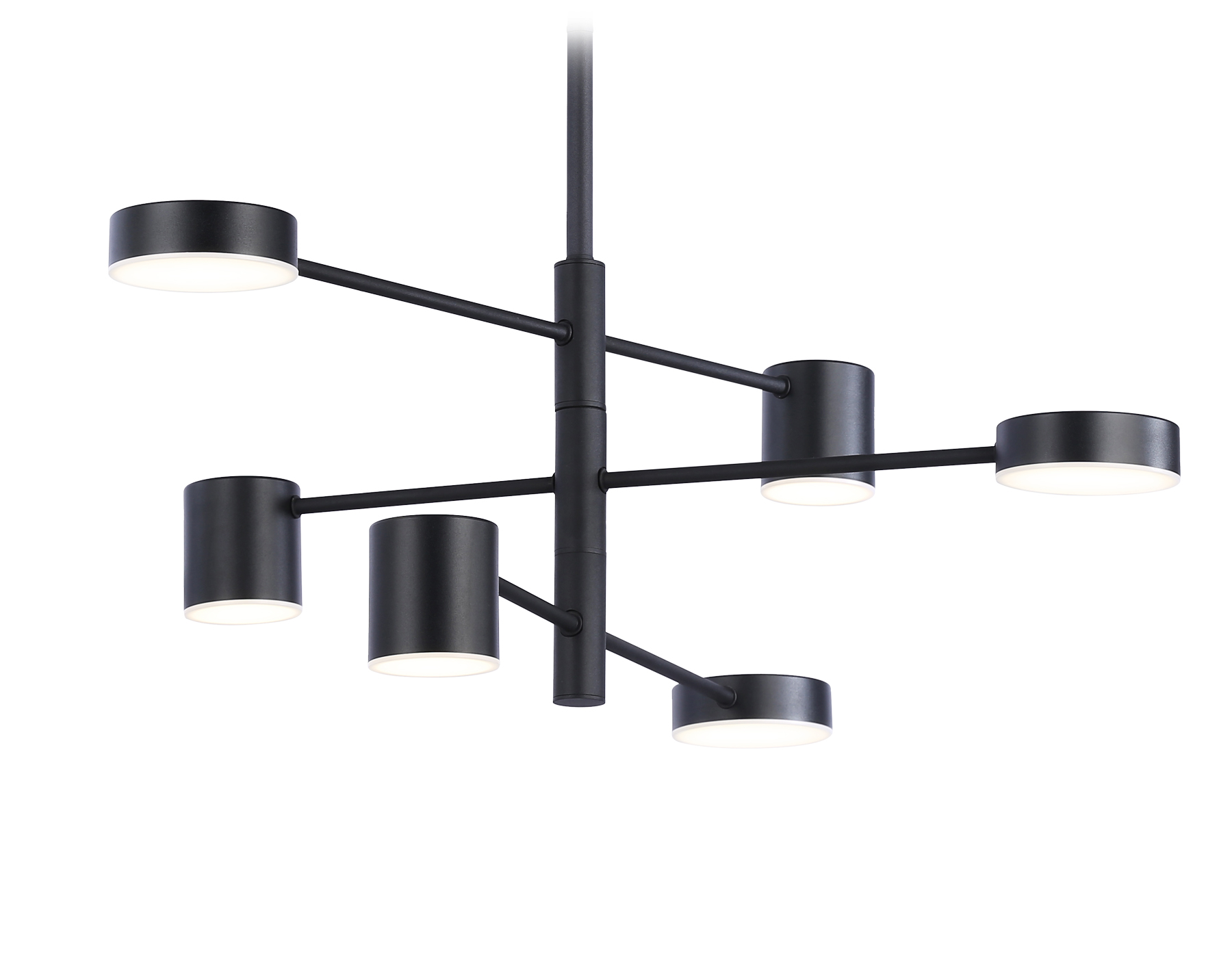 FL51686/6 BK черный 3000K/4200K/6400K 36W D700*930 (Без ПДУ)