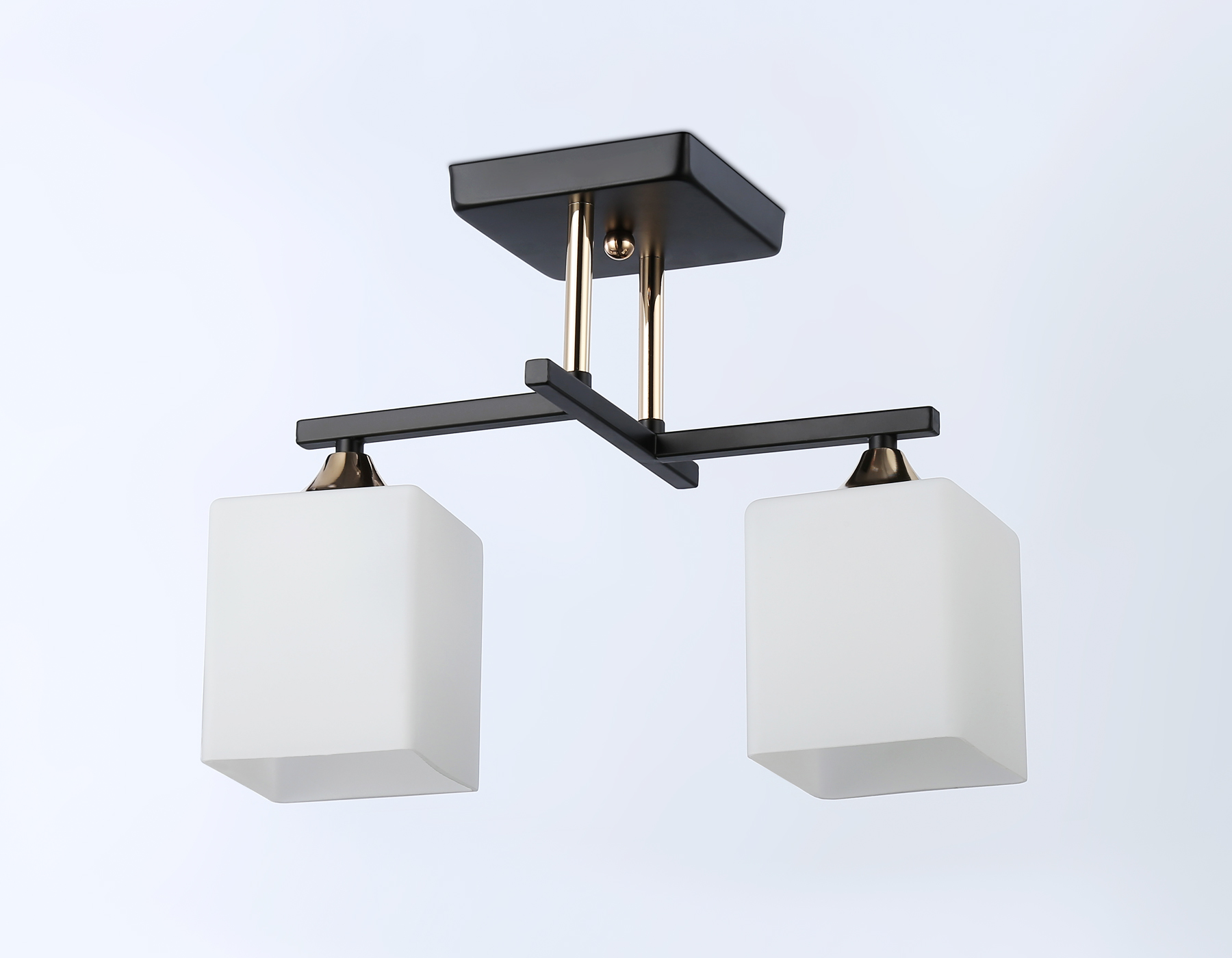 TR303112/2 BK/FGD/FR черный/золото/белый матовый E27/2 max 40W 360*190*290