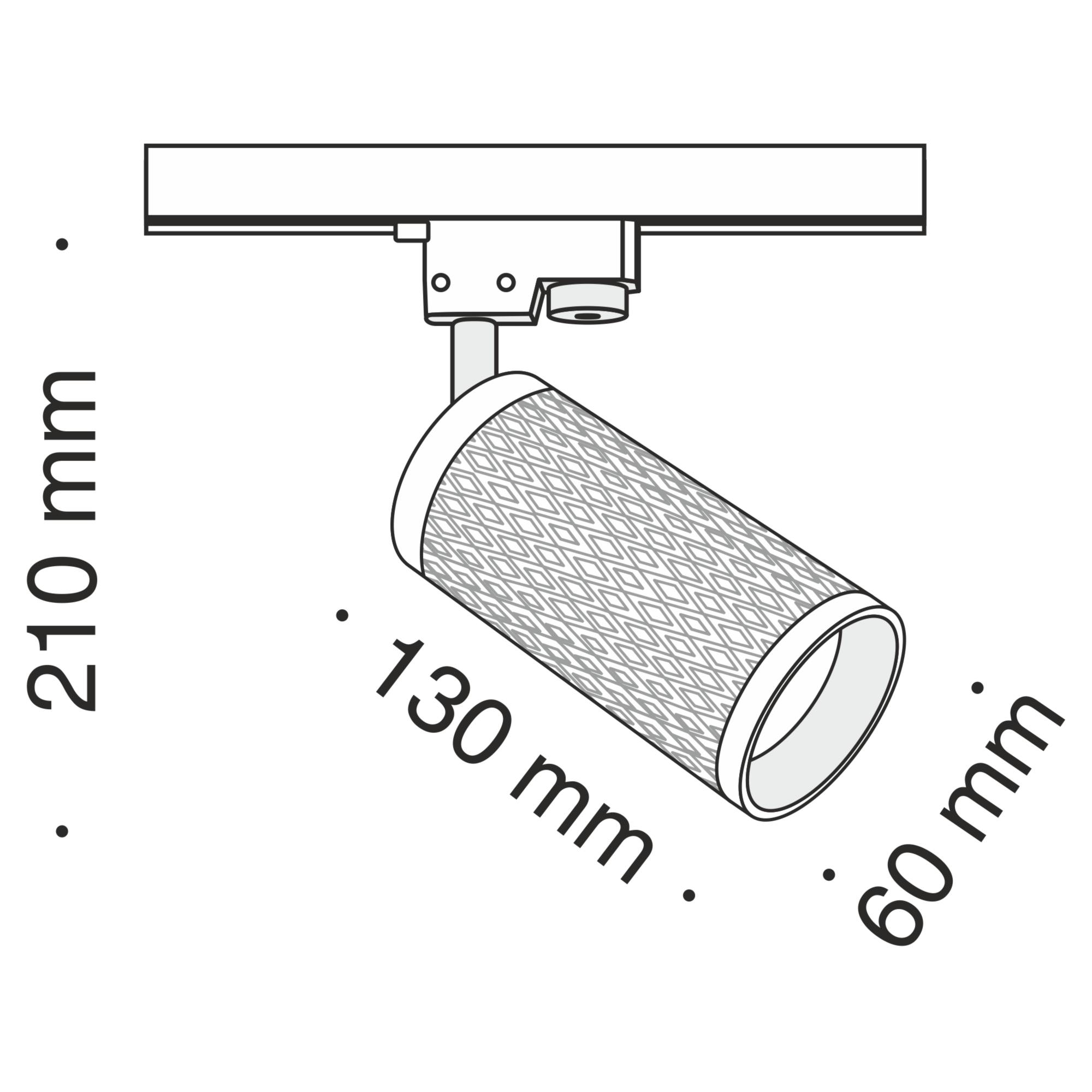 Трековый светильник Technical TR011-1-GU10-G
