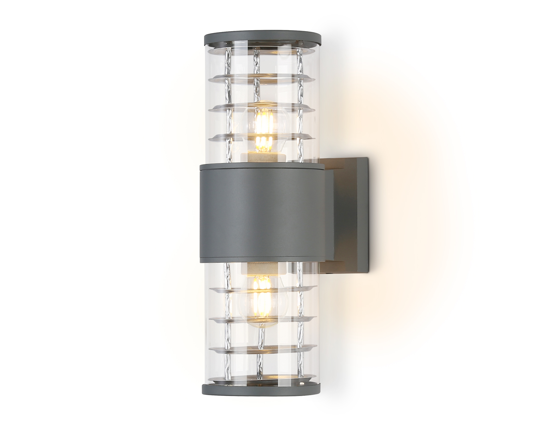 ST2523/2 GR/CL серый/прозрачный IP54 E27/2 max 11W 305*110*155