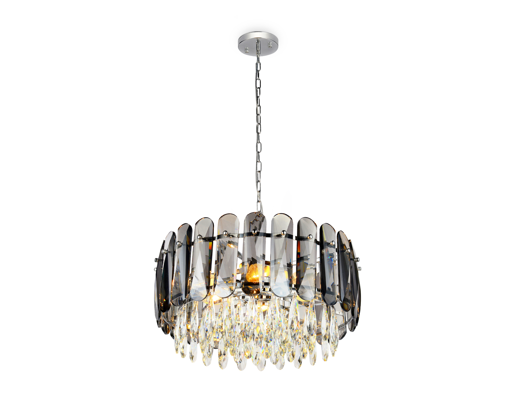 TR5069/6 CH/SM/CL хром/дымчатый/прозрачный E14/6 max 40W D500*950