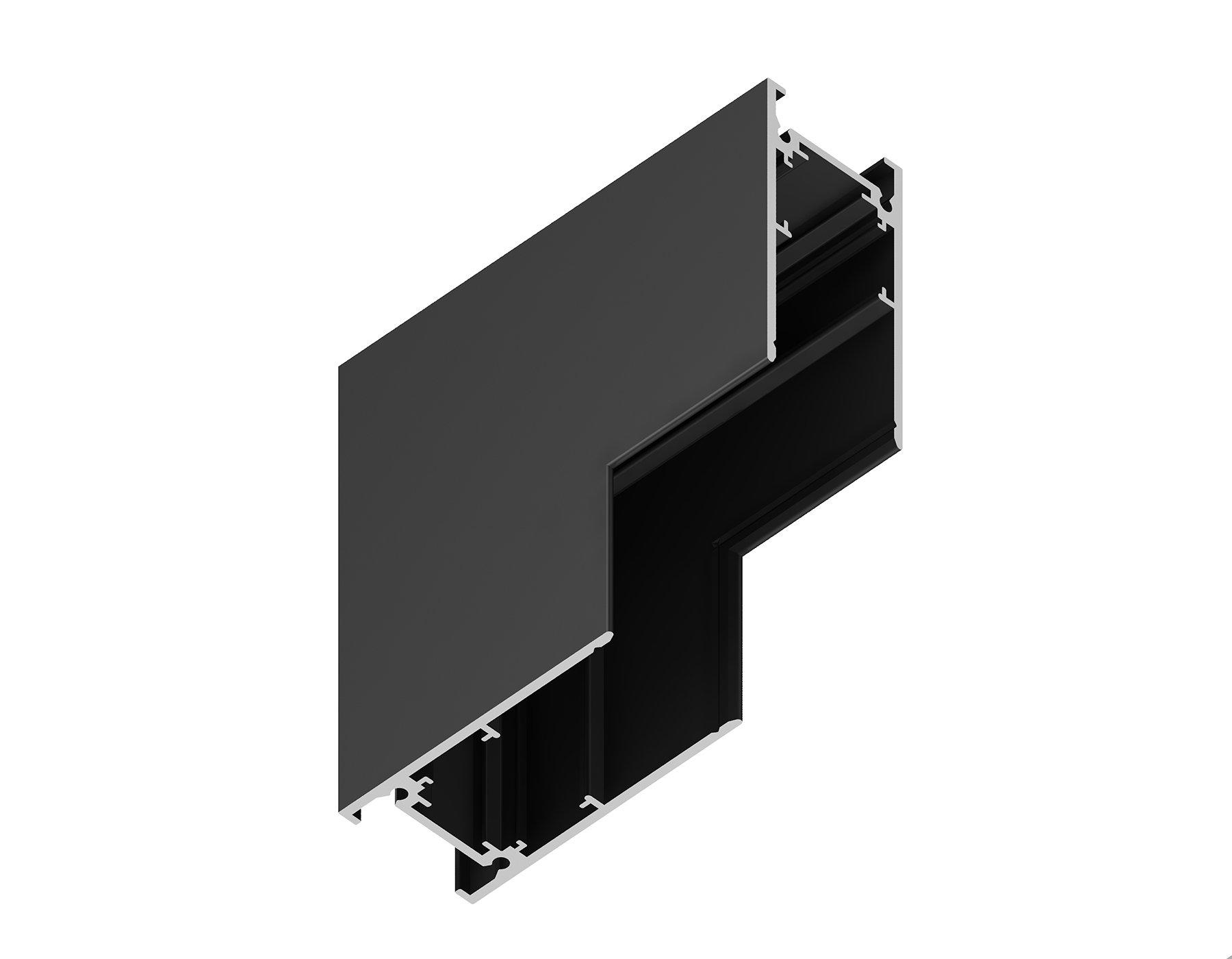 GL3378 BK черный коннектор угловой внутренний для накладного шинопровода 85*85*H26.9