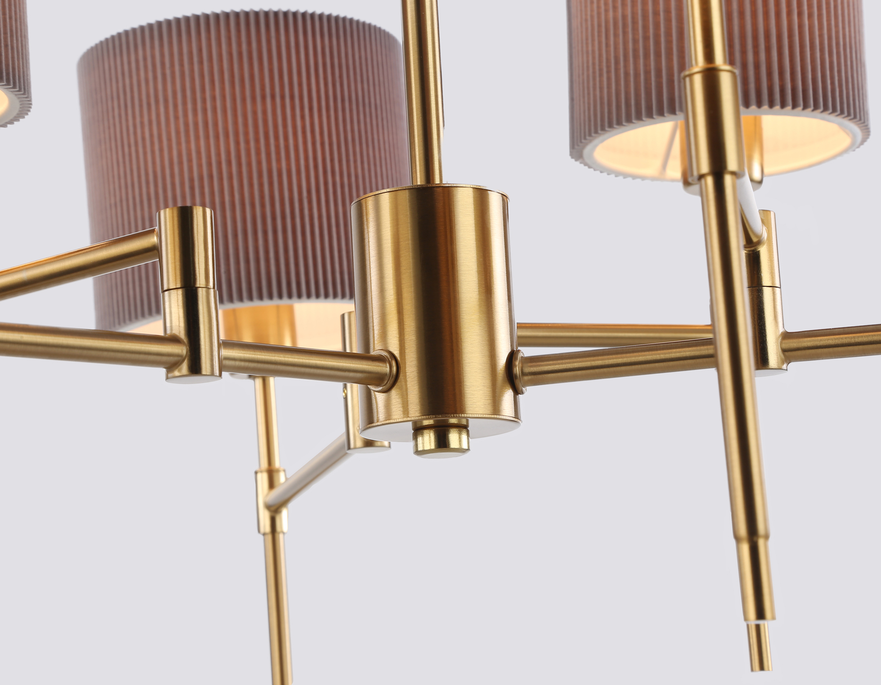 LH72381/6 BS/GR латунь/серый E14*6 max 40W D690*705