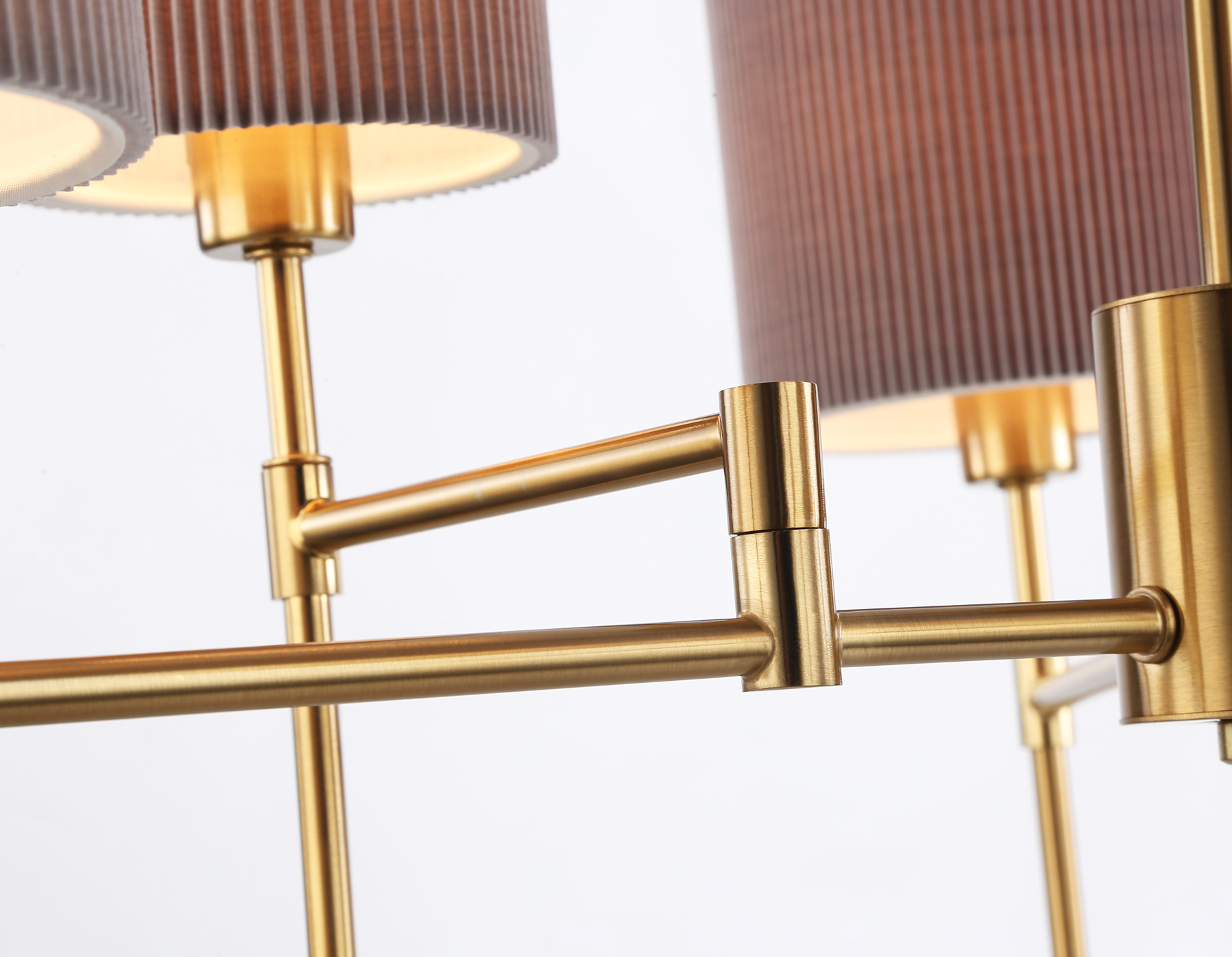 LH72381/6 BS/GR латунь/серый E14*6 max 40W D690*705