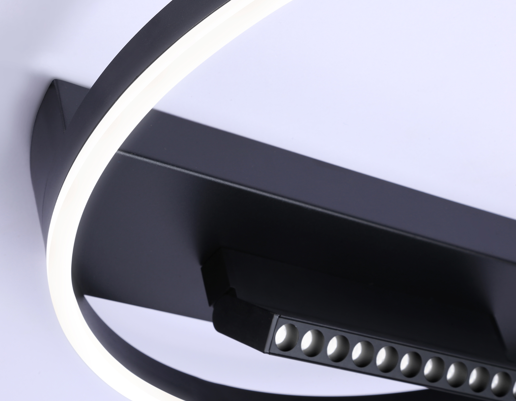 FL51458/1+1 BK черный 60W 3000K-6400K+4200K D500*110 (ПДУ РАДИО 2.4G)