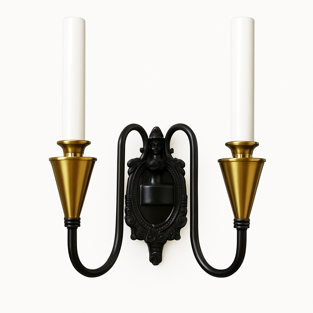 Настенный светильник PL5823-2W BK+AB 000067334