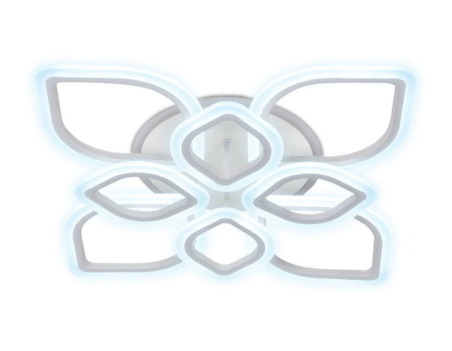 FA517/4+4 WH белый 168W+28W 730*730*120 (ПДУ РАДИО 2.4)