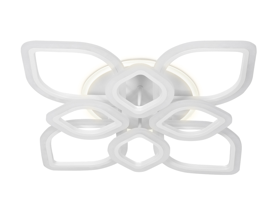 FA517/4+4 WH белый 168W+28W 730*730*120 (ПДУ РАДИО 2.4)