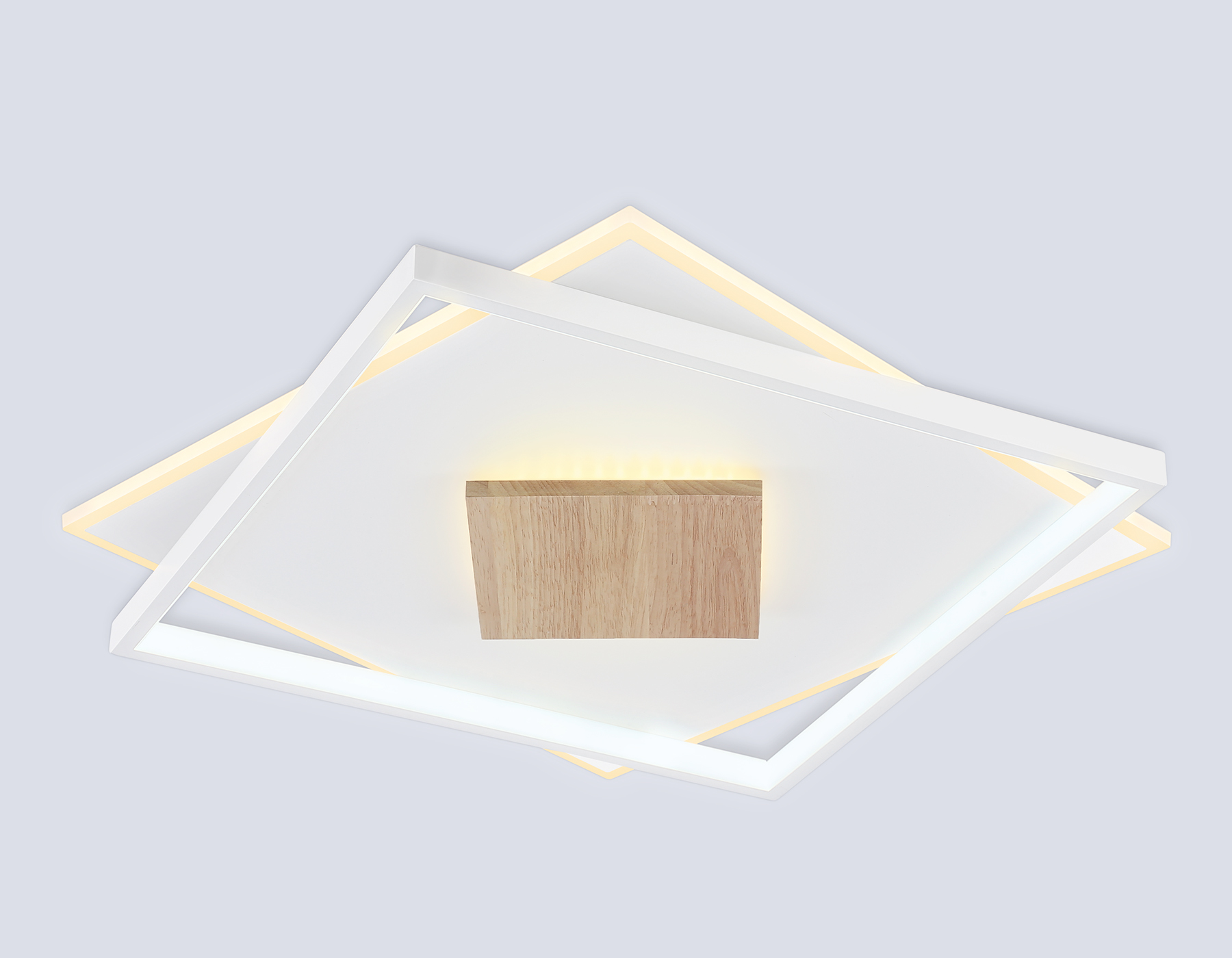 FL4790 WH/WD белый/дерево 77W 3000-6000K 515*515*50 (без ПДУ)