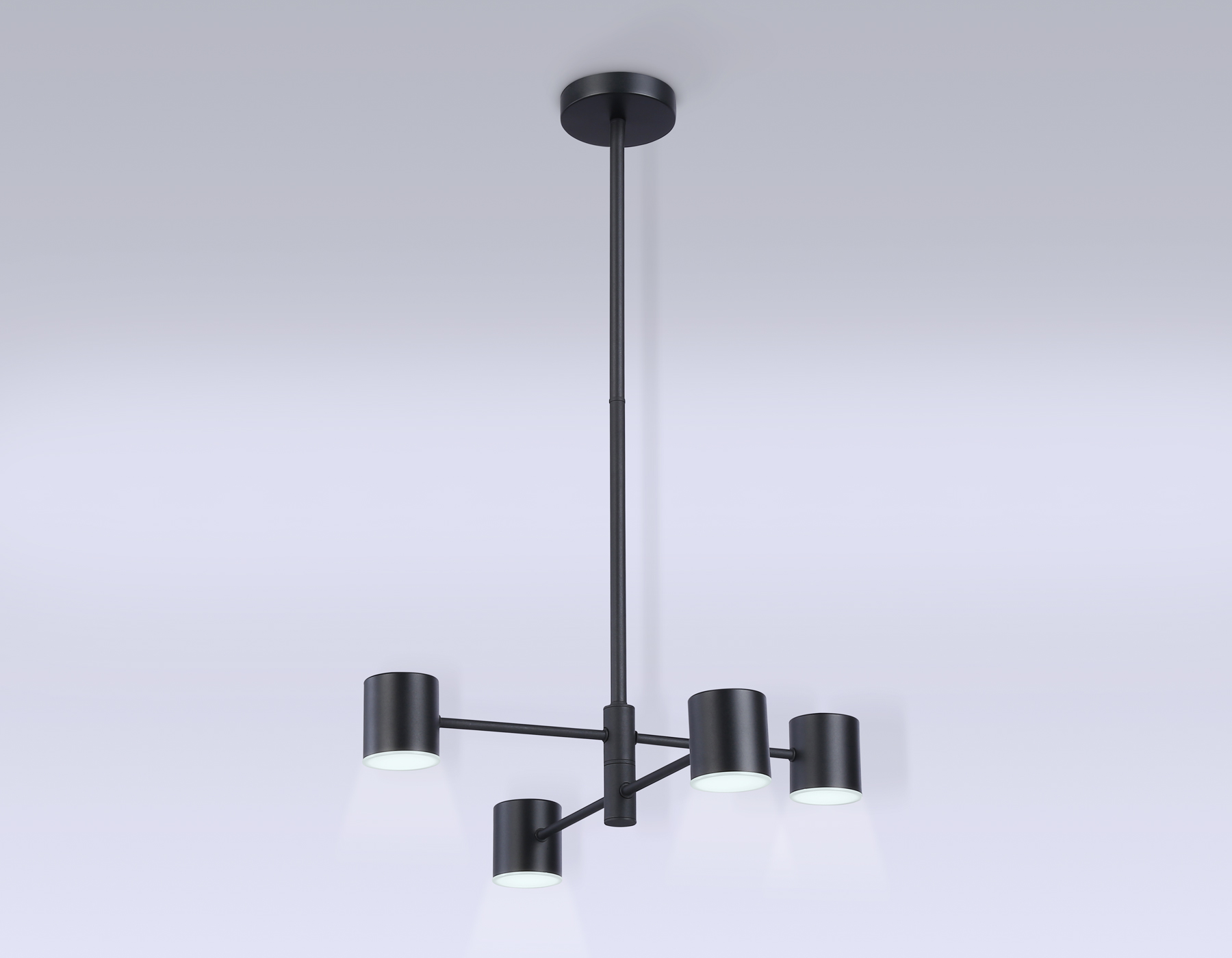 FL51707/4 BK черный 3000K/4200K/6400K 20W D500*780 (Без ПДУ)