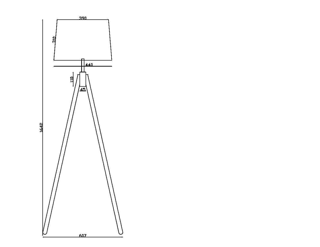 Напольный светильник (торшер) Maytoni Z177FL-01B