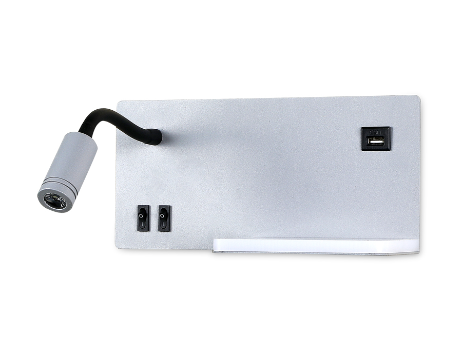 FW292 GR/BK серый/черный LED 4200K 5W+3W 260*150*110