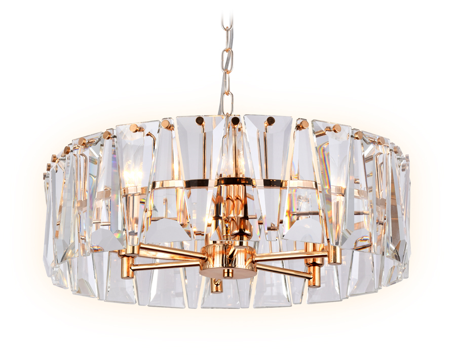 TR5172 GD/CL золото/прозрачный E14/6 max 40W D520*515