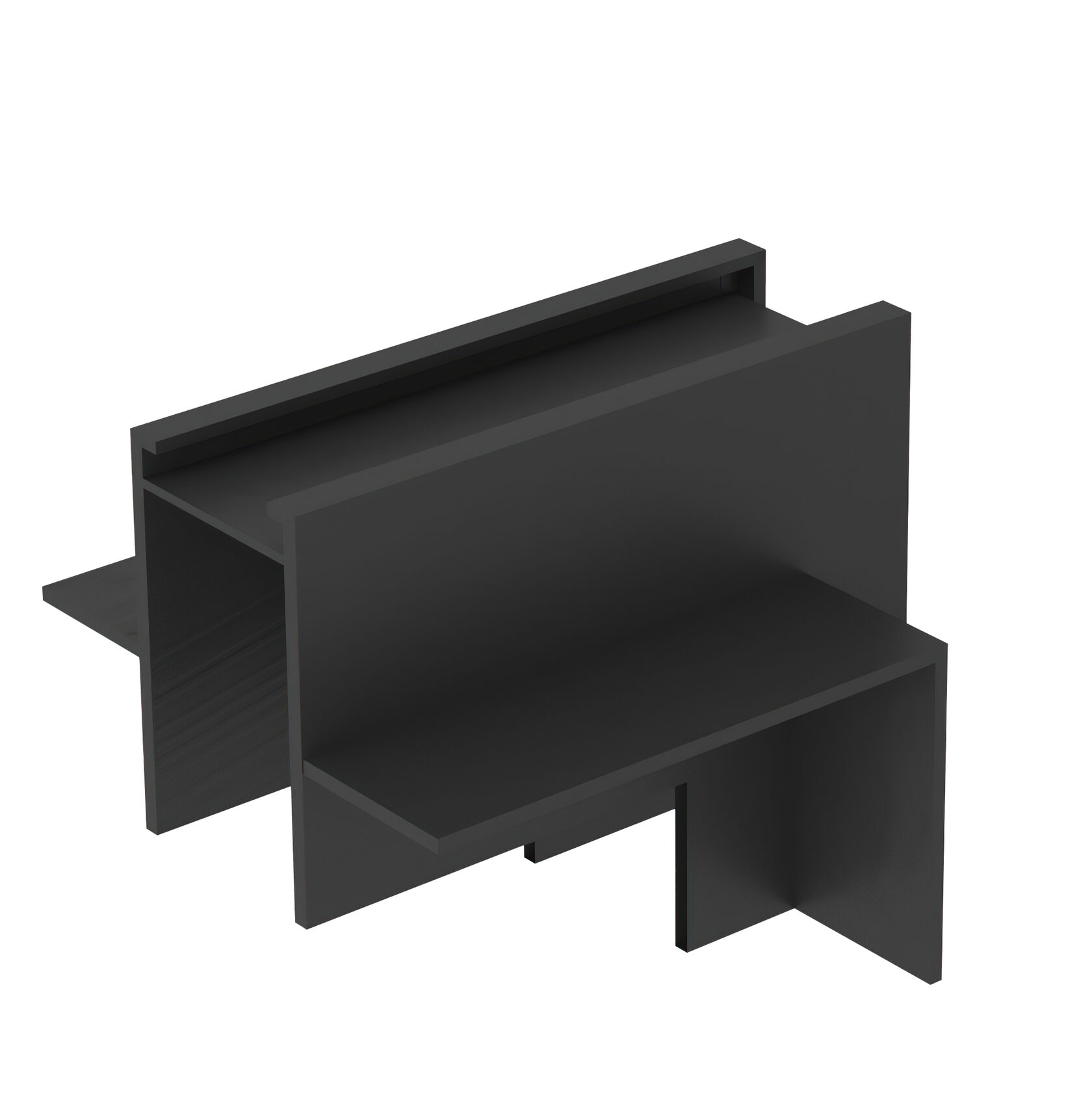 TR2118-BK Угол стена-потолок встраиваемый под ГКЛ SMART, черный