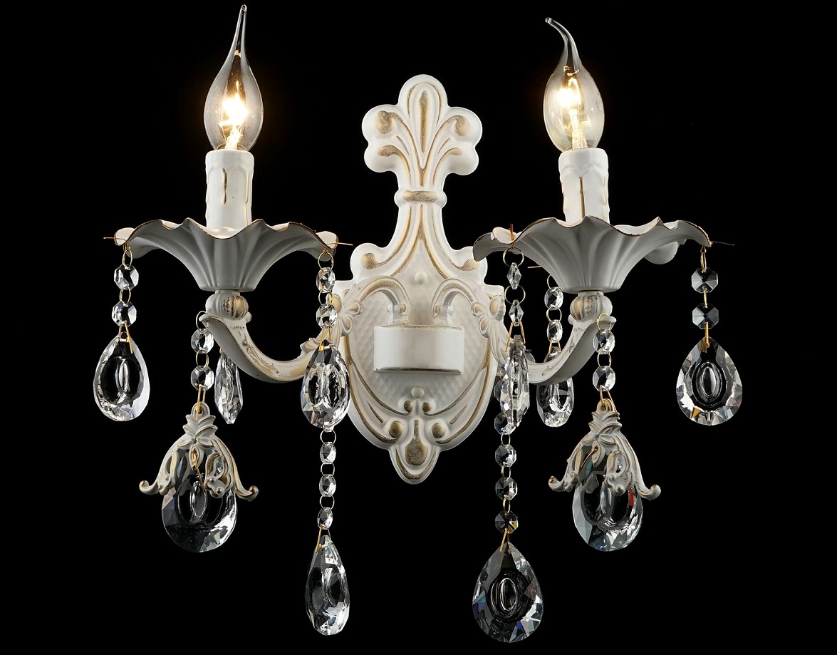 Настенный светильник P7401-2W WT+GD 000027804