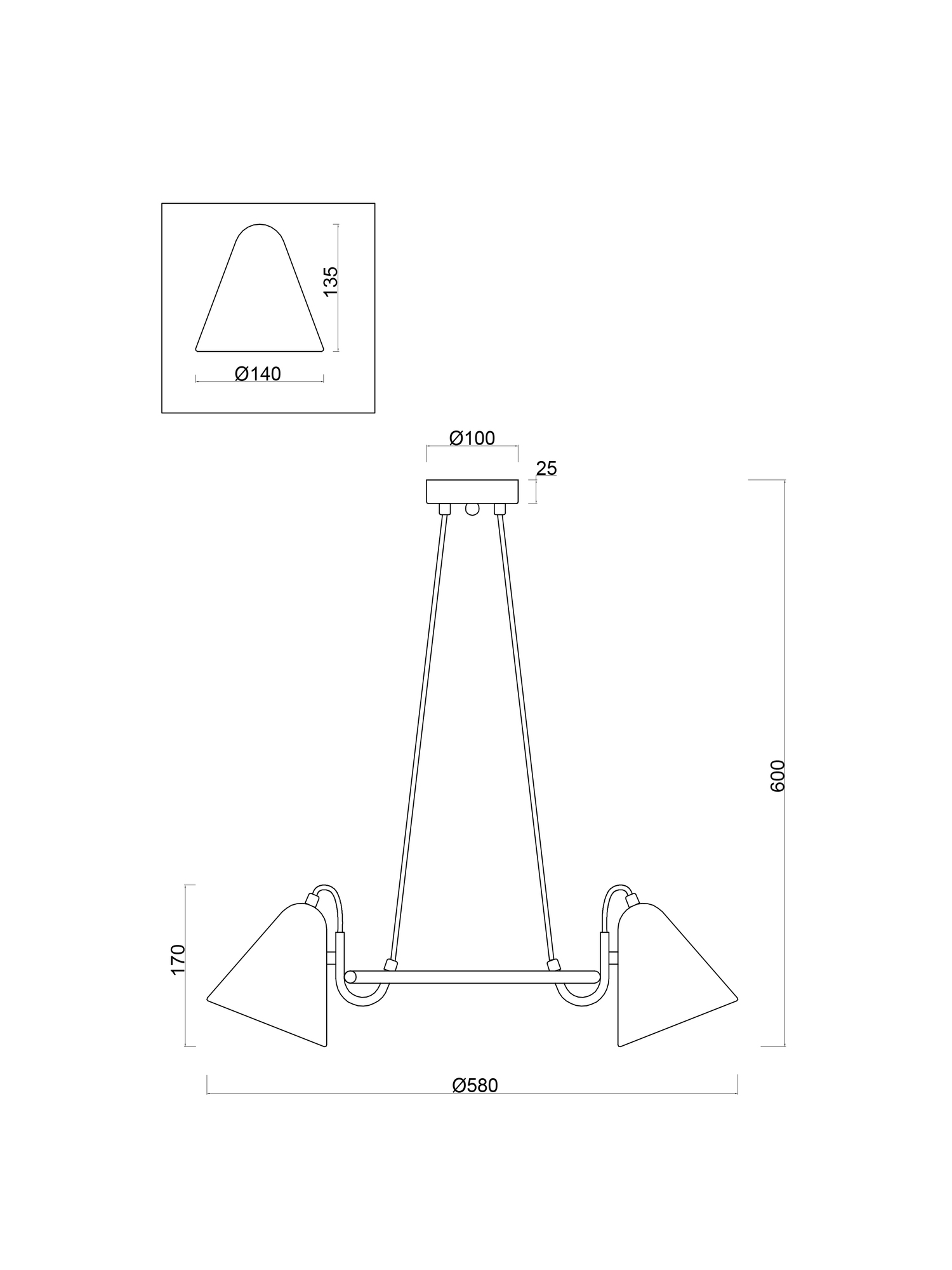 Подвесной светильник Freya FR8001PL-03WG