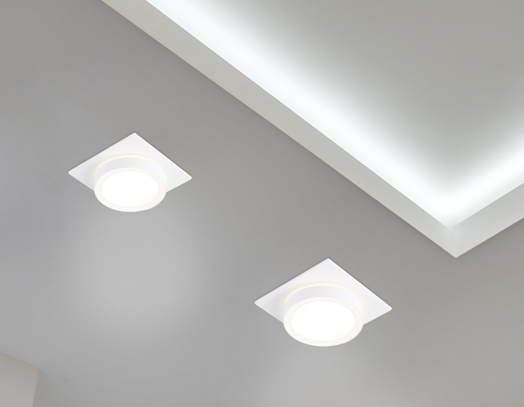 TN52421 WH/FR белый/белый матовый GX53 max 12W 105*105*45