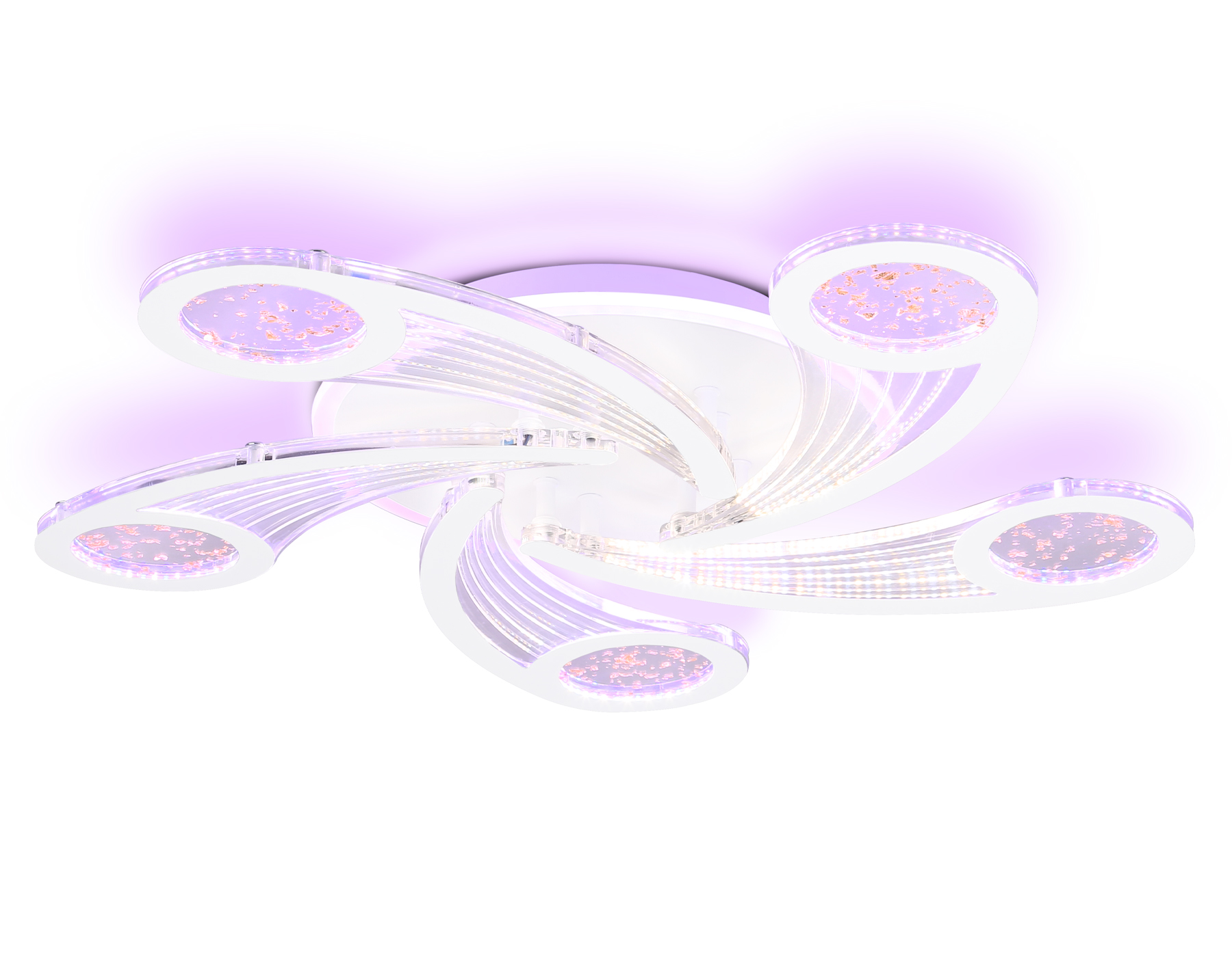 FA4476/5 WH белый 98W 3000K+BL/4200K+PU/3000K+6400K D620*75 (ПДУ ИК)