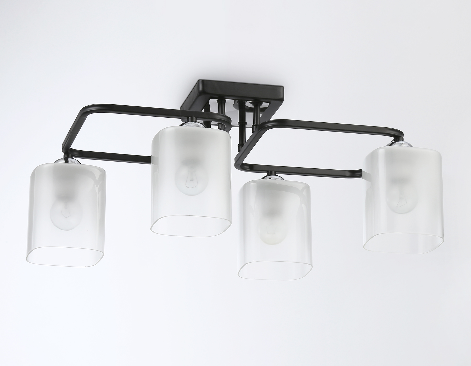 TR303222/4 BK/CH/FR черный/хром/белый матовый E27*4 max 60W 530*290*220