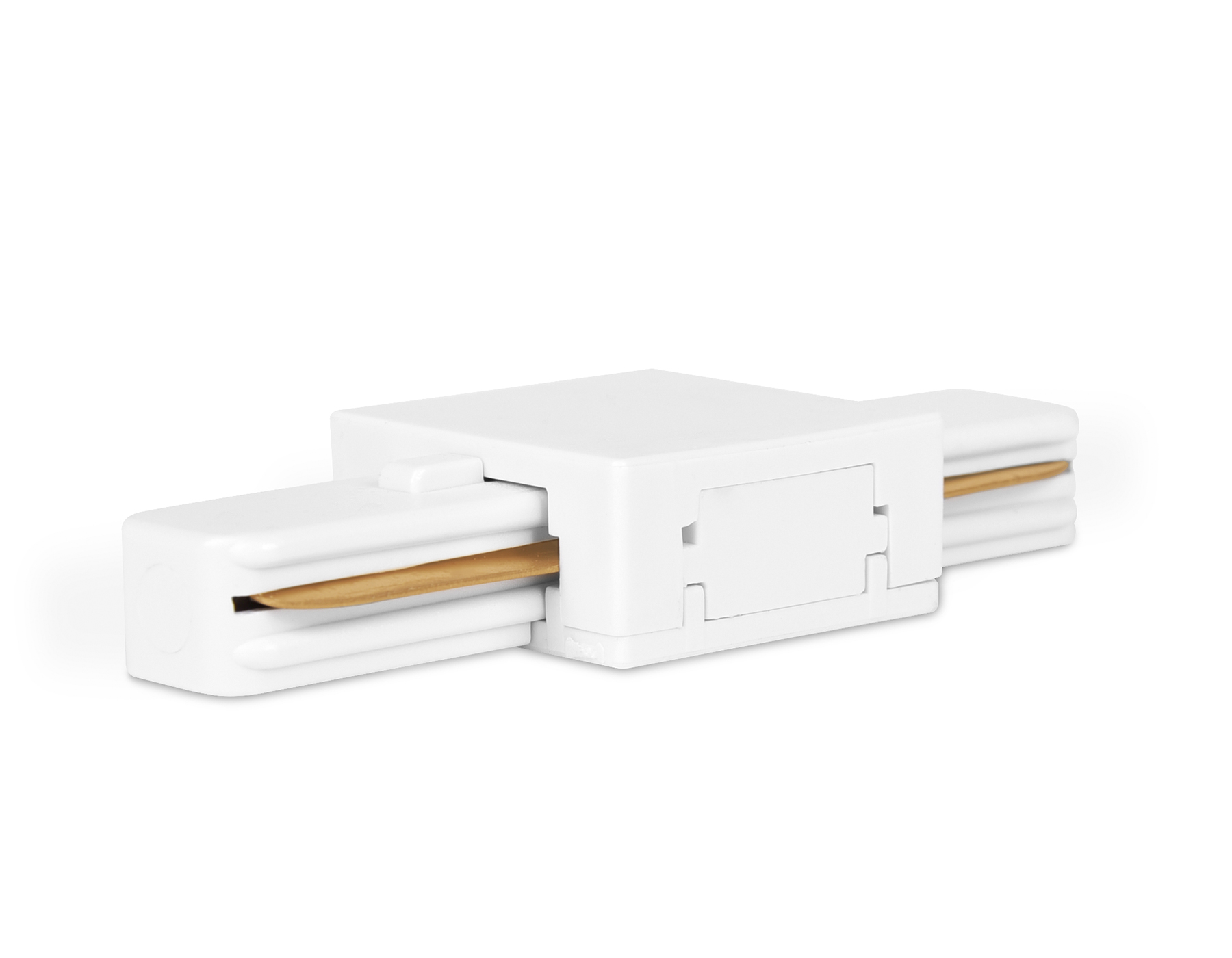 GL7065 WH белый коннектор прямой однофазный для соединения трековых шинопроводов