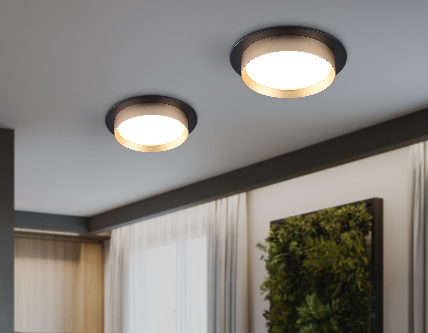 TN5228 BK/GD черный/золото GX53 max 12W D110*35