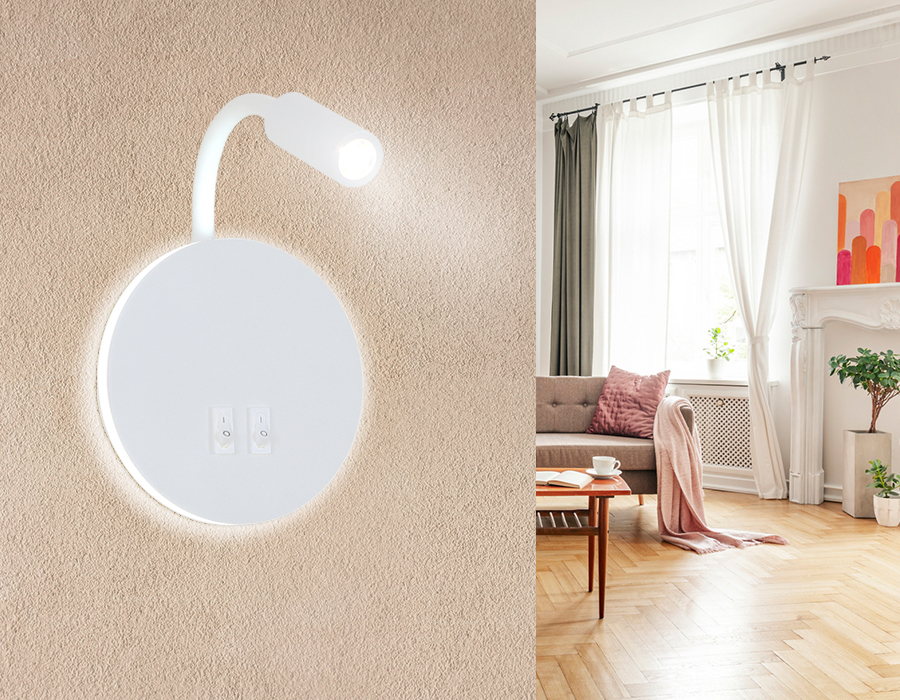 FW295 SWH белый песок LED 6400К+4200K 6W+3W D150*163