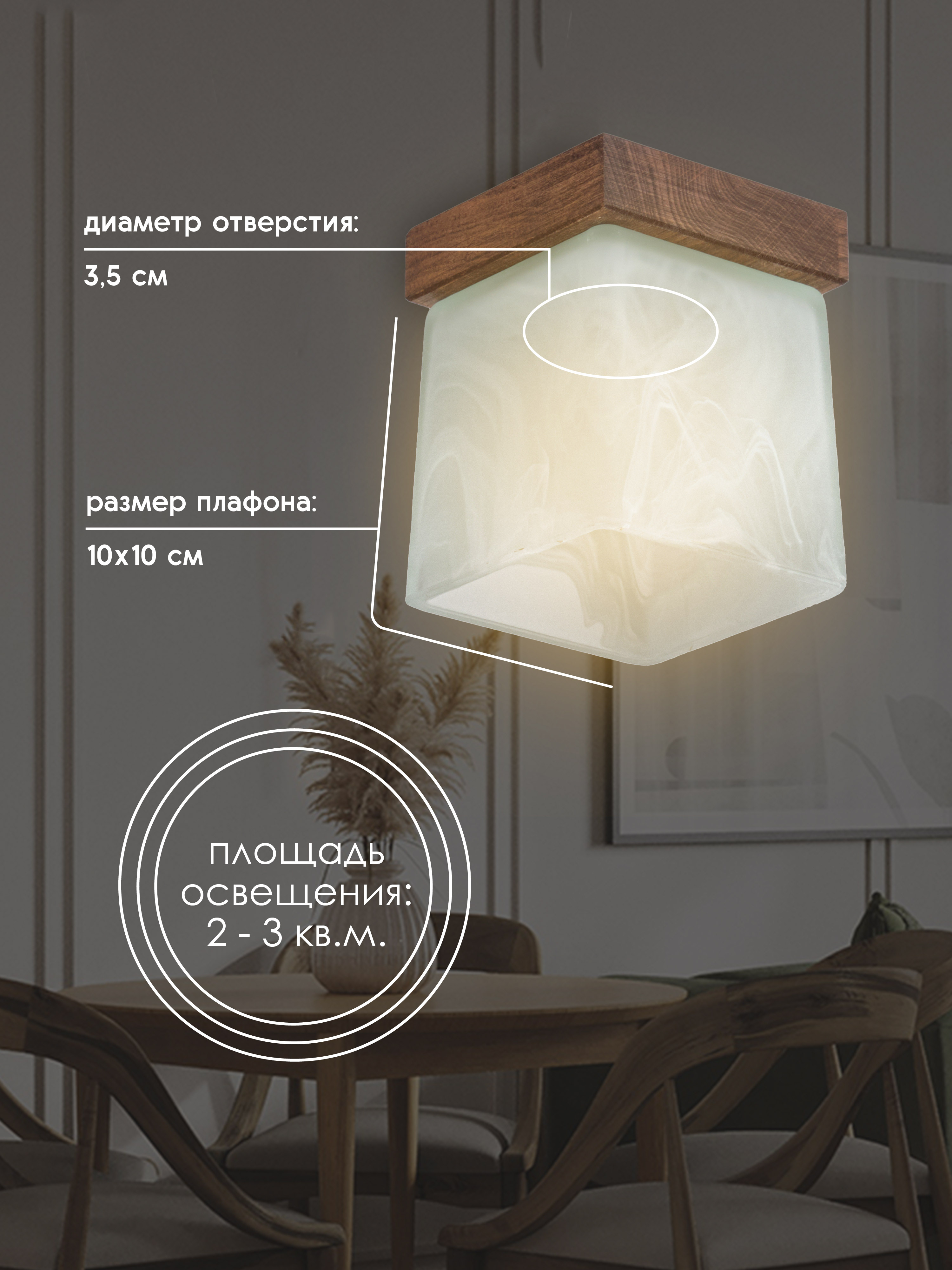 Потолочный светильник 6424-1SP PR 000036795