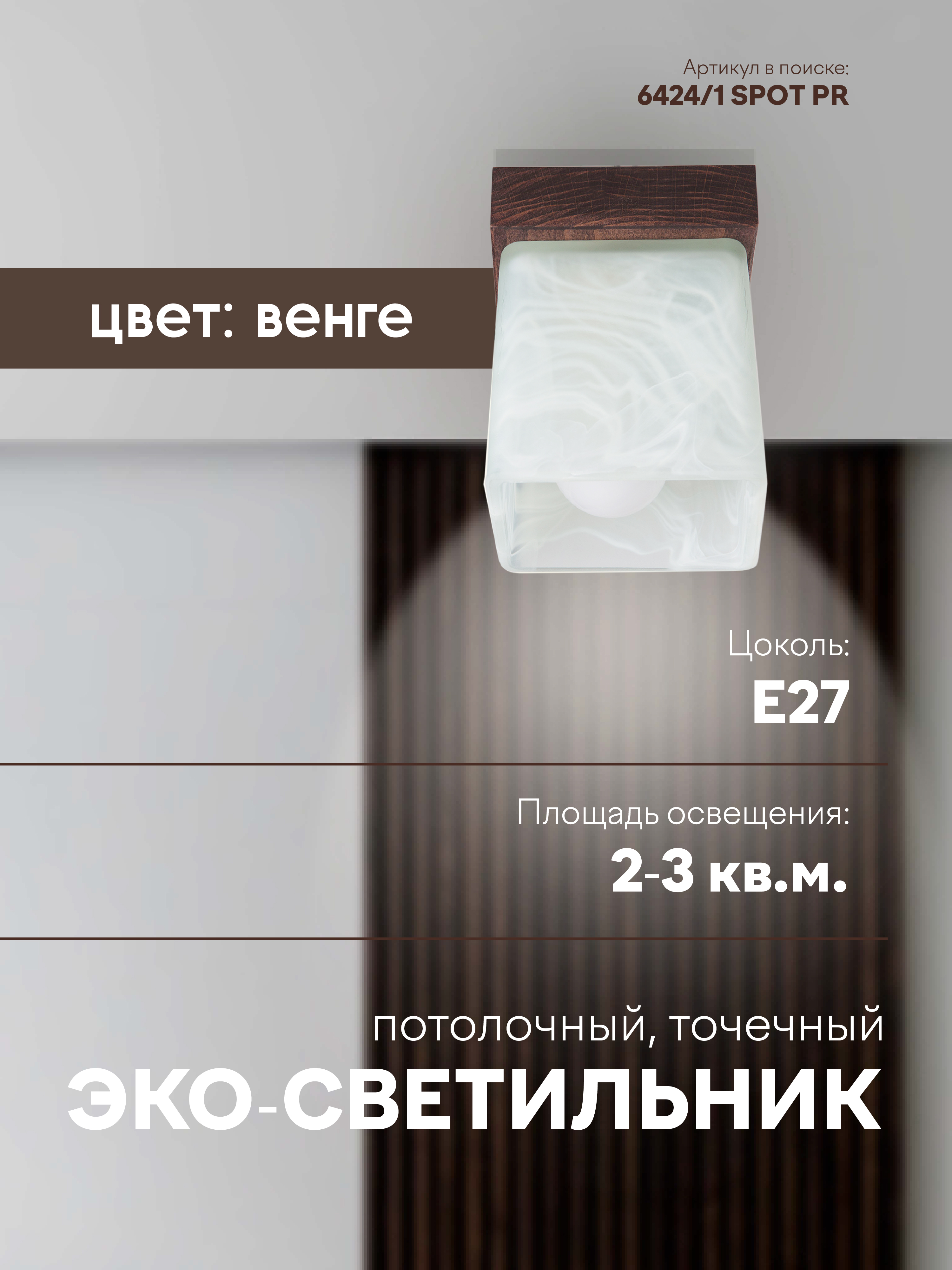 Потолочный светильник 6424-1SP WG 000036814