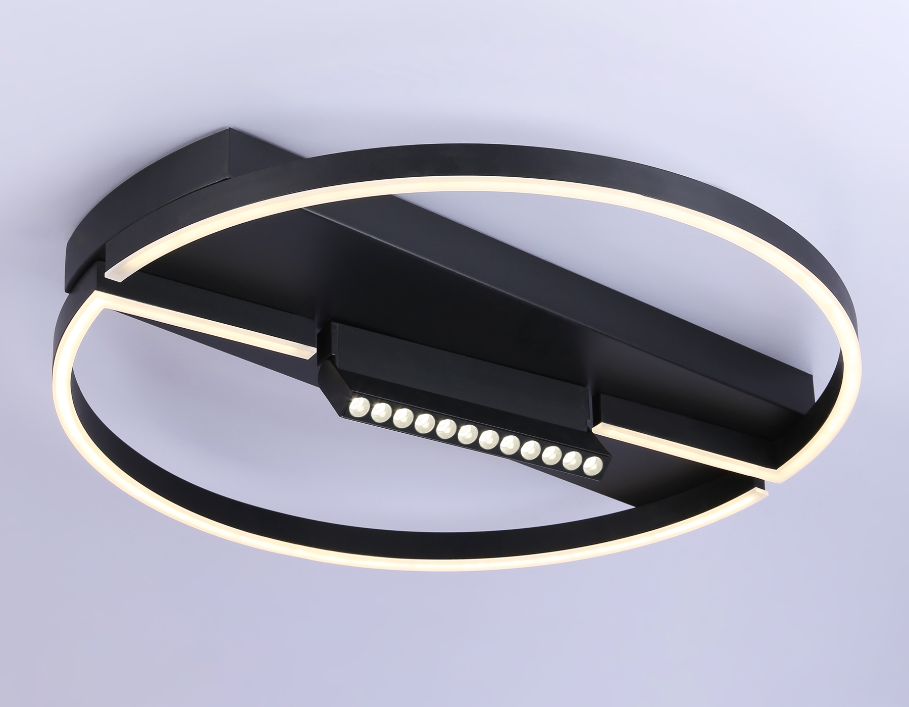 FL51460/1+1 BK черный 72W 3000K-6400K+4200K D600*110 (ПДУ РАДИО 2.4G)