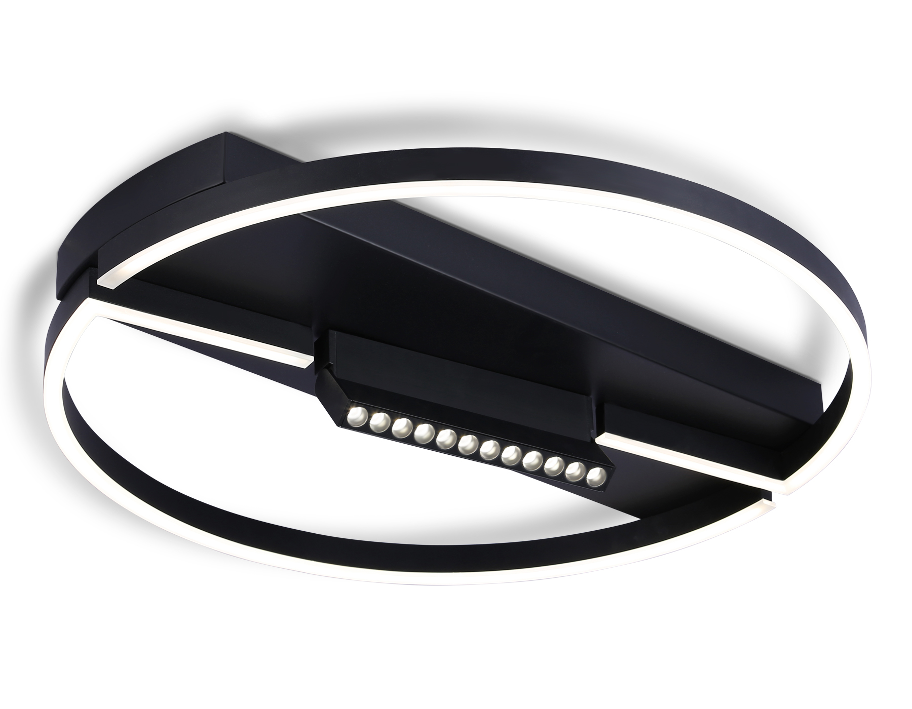 FL51460/1+1 BK черный 72W 3000K-6400K+4200K D600*110 (ПДУ РАДИО 2.4G)