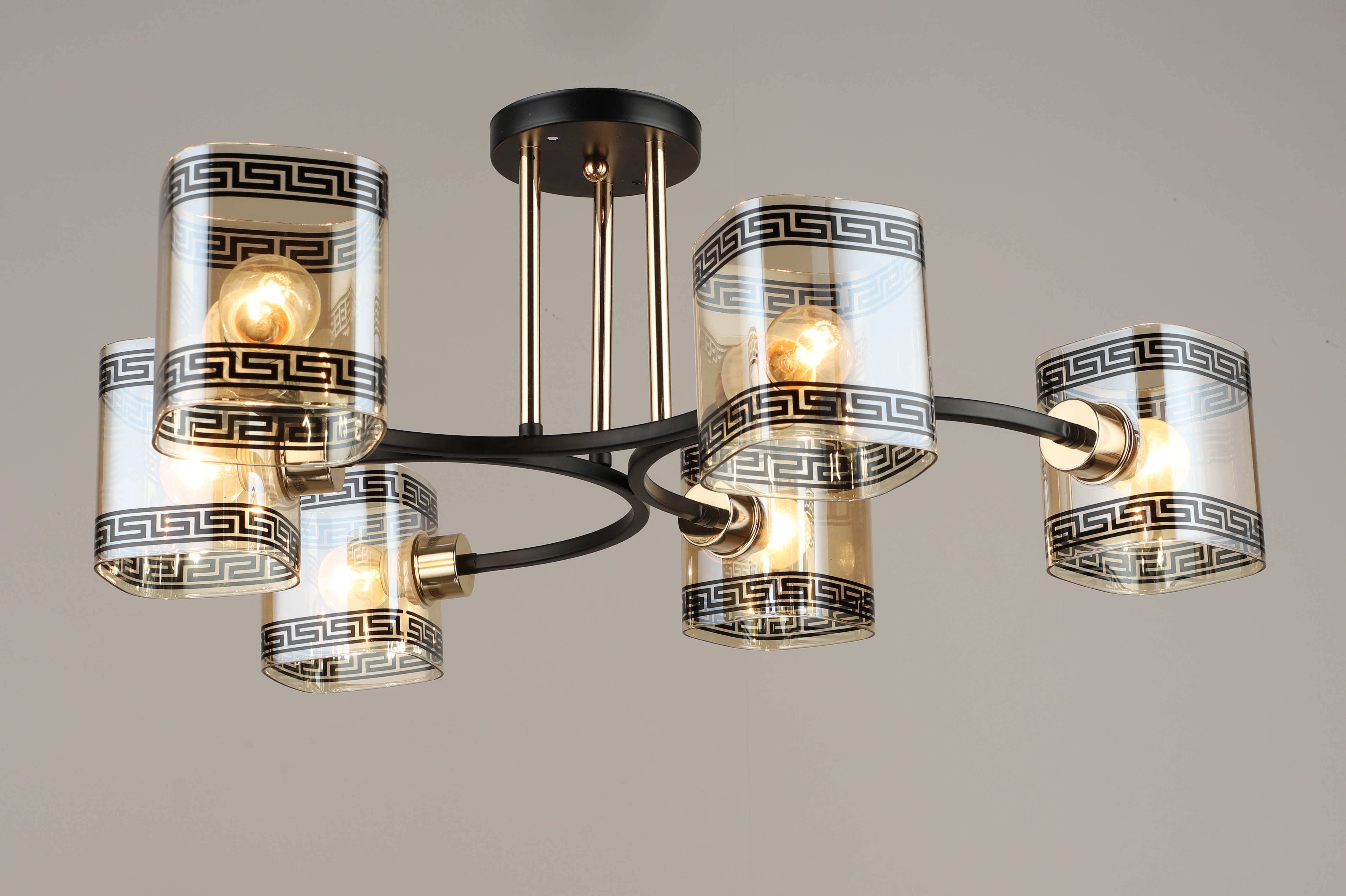 Потолочная люстра SL8081-6 BK+AB 000080212