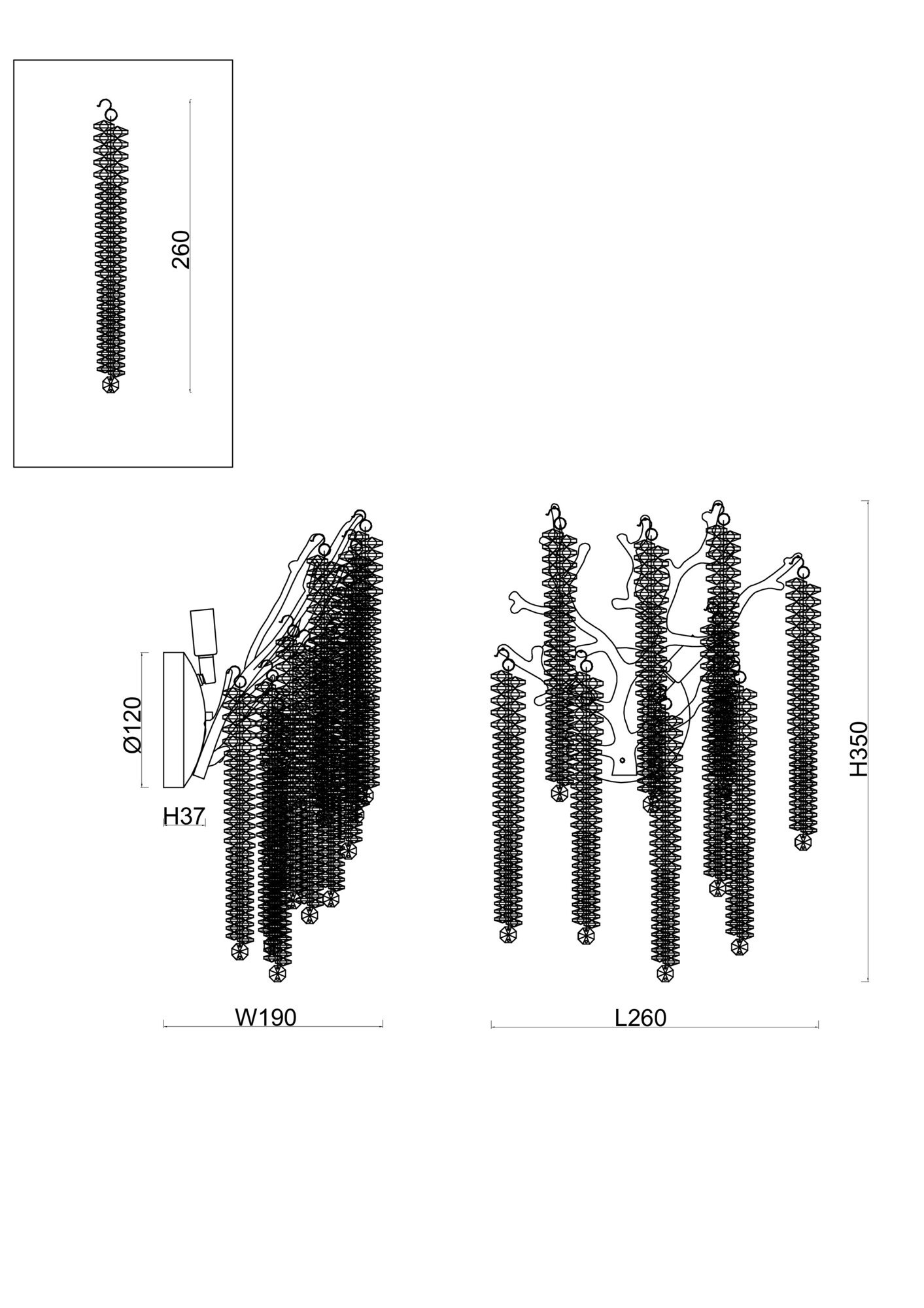 Настенный светильник (бра) Freya FR1010WL-02G