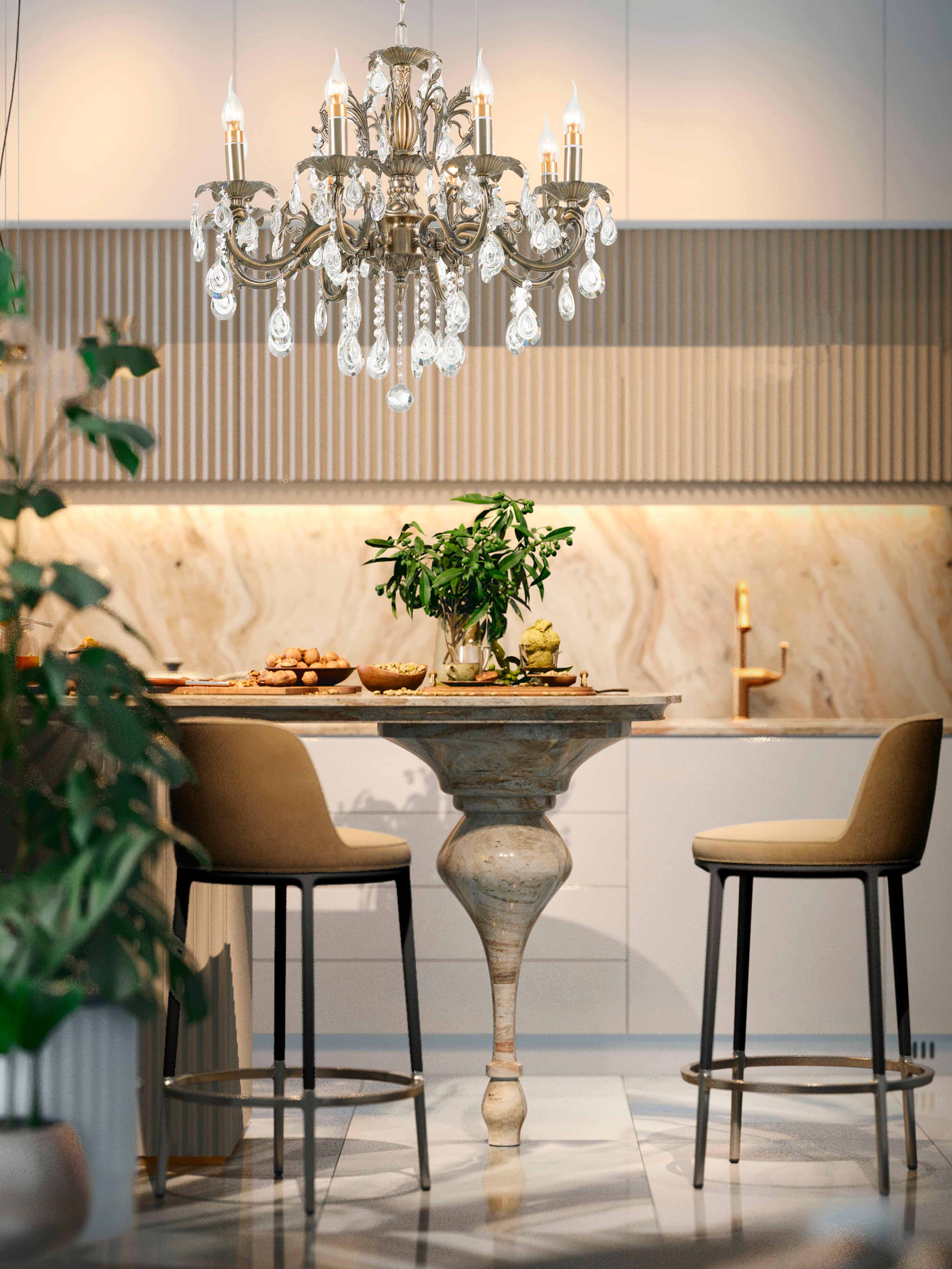 Подвесная люстра 6686-8 AB 000025996