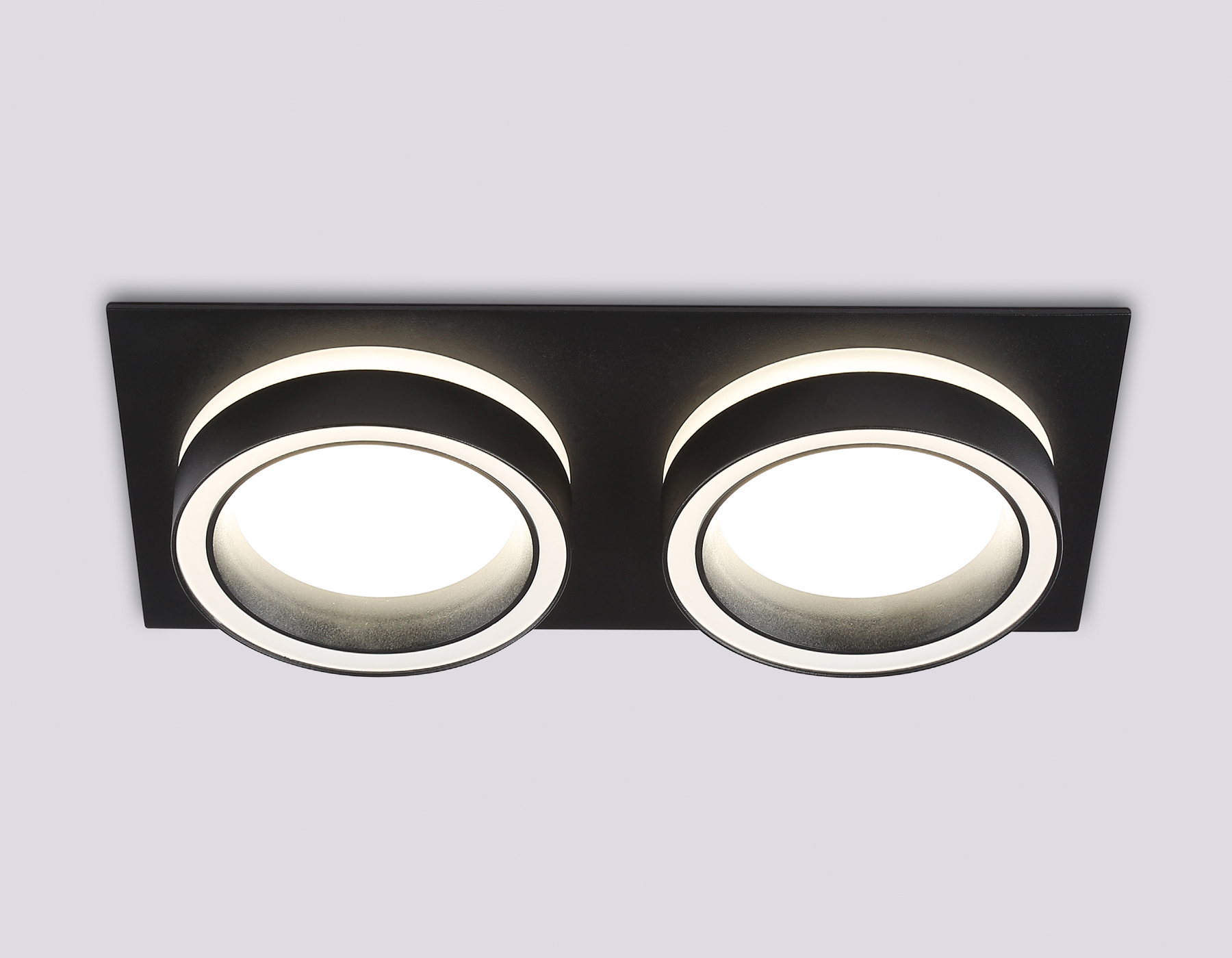 TN52424/2 BK/FR черный/белый матовый GX53 max 12W 210*105*45