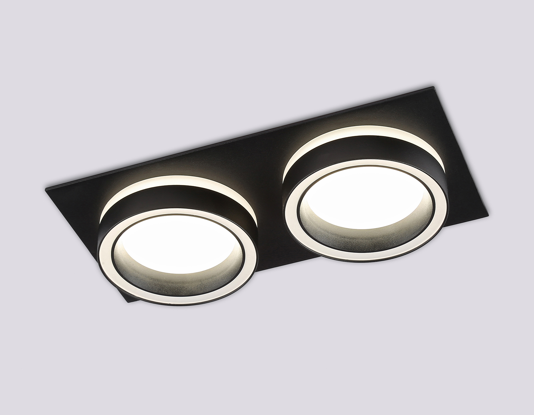 TN52424/2 BK/FR черный/белый матовый GX53 max 12W 210*105*45