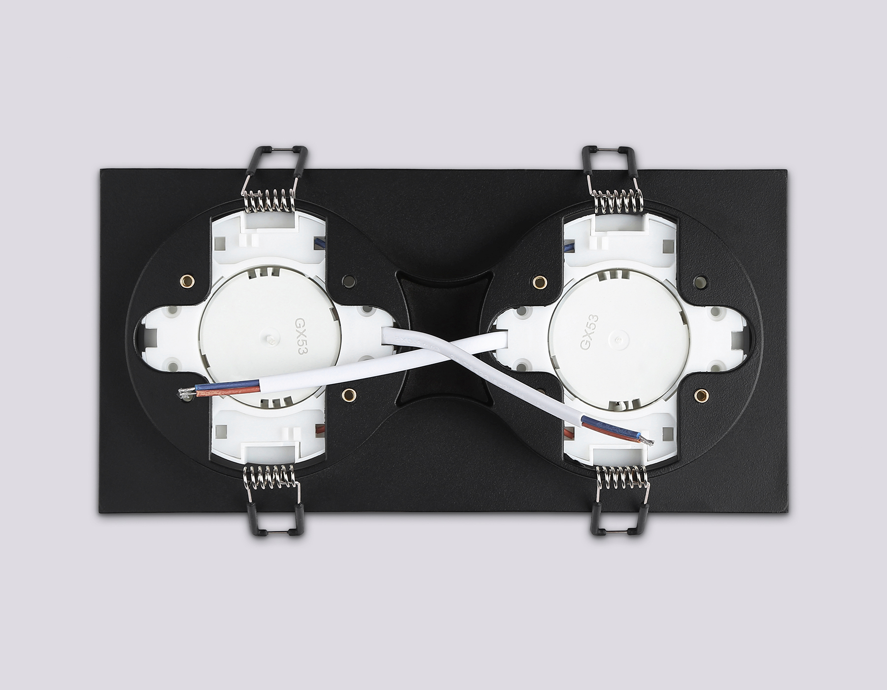 TN52424/2 BK/FR черный/белый матовый GX53 max 12W 210*105*45