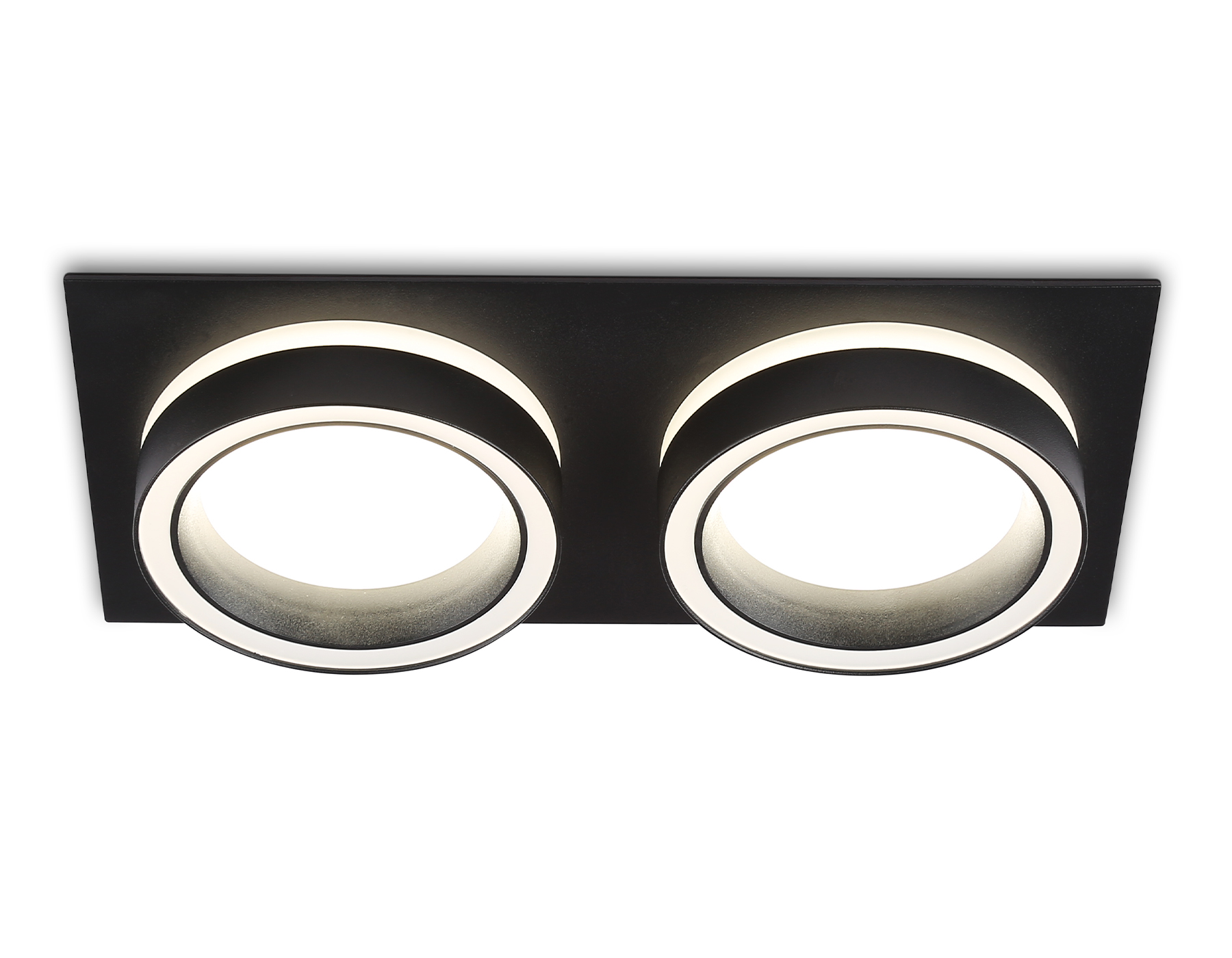 TN52424/2 BK/FR черный/белый матовый GX53 max 12W 210*105*45