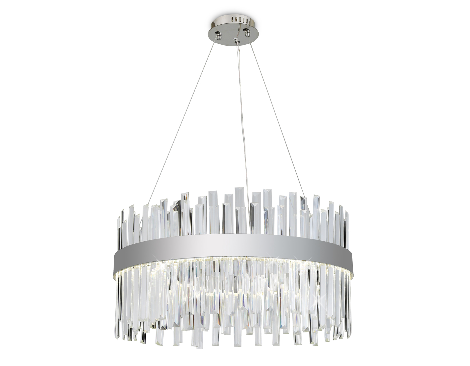 TR5009 CH/CL хром/прозрачный 70W 3000K/4200K/6400K D600*1010 (Без ПДУ)