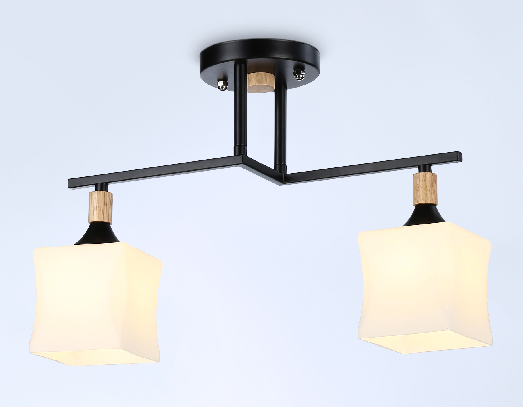 TR9486/2 BK/FR черный/белый матовый E27/2 max 40W 405*175*280