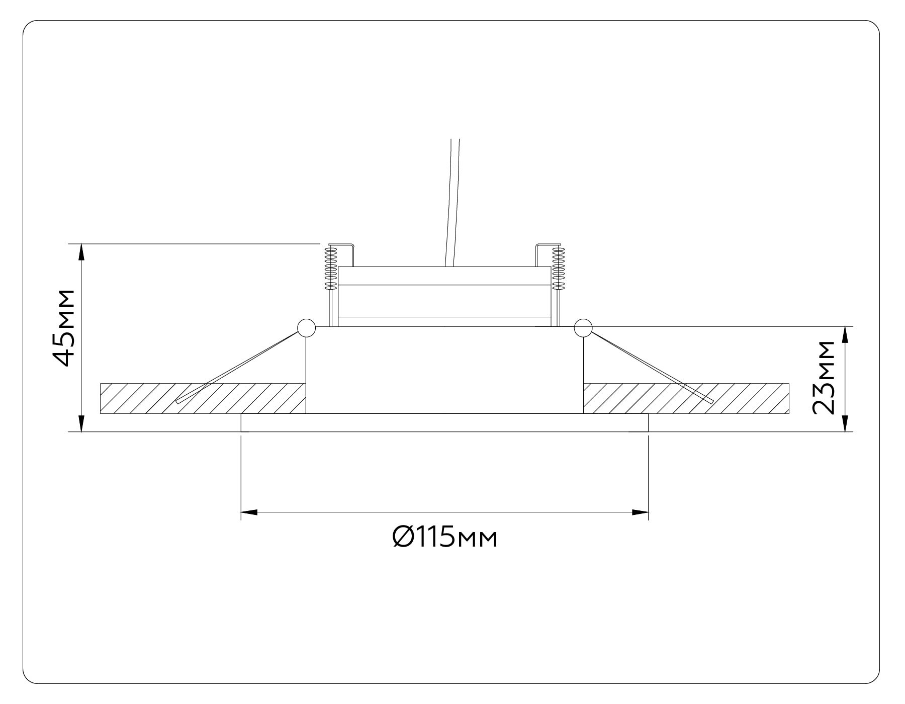 TN51911 WH белый GX53 max 12W D115*23