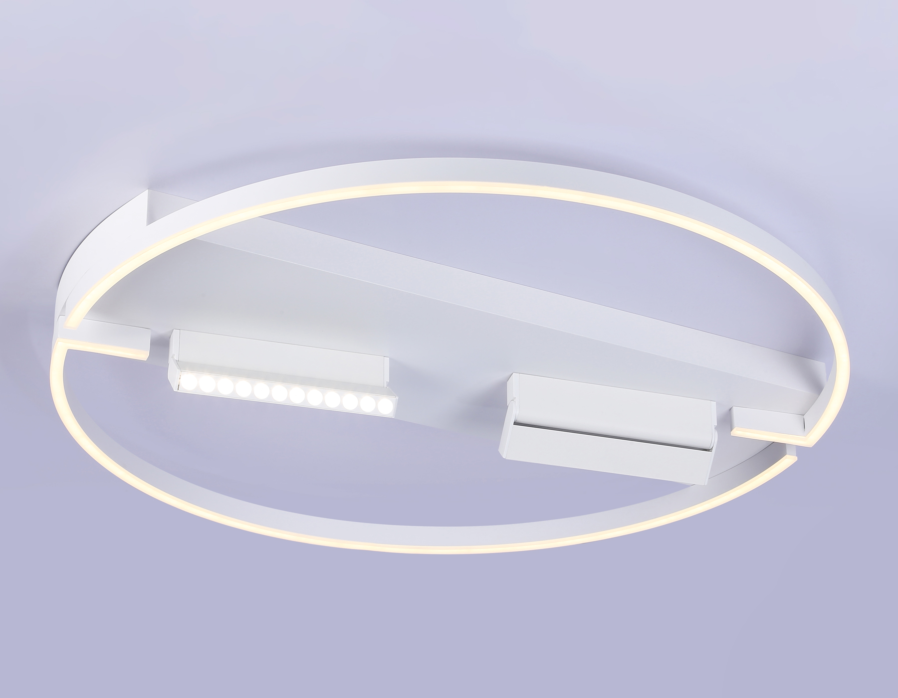 FL51461/1+2 WH белый 106W 3000K-6400K+4200K D800*110 (ПДУ РАДИО 2.4G)