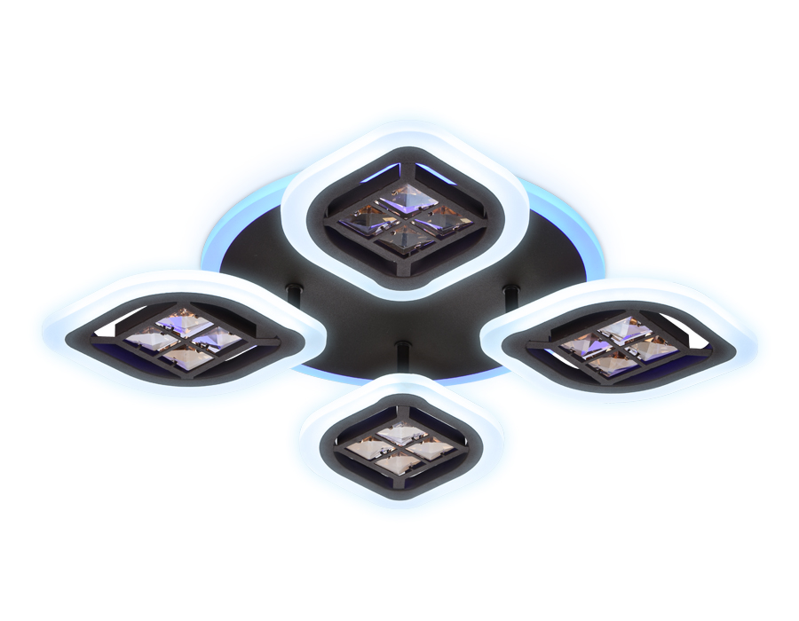 FA281/4 CF/TI кофе/янтарь 69W 530*530*80 (ПДУ РАДИО 2.4G)