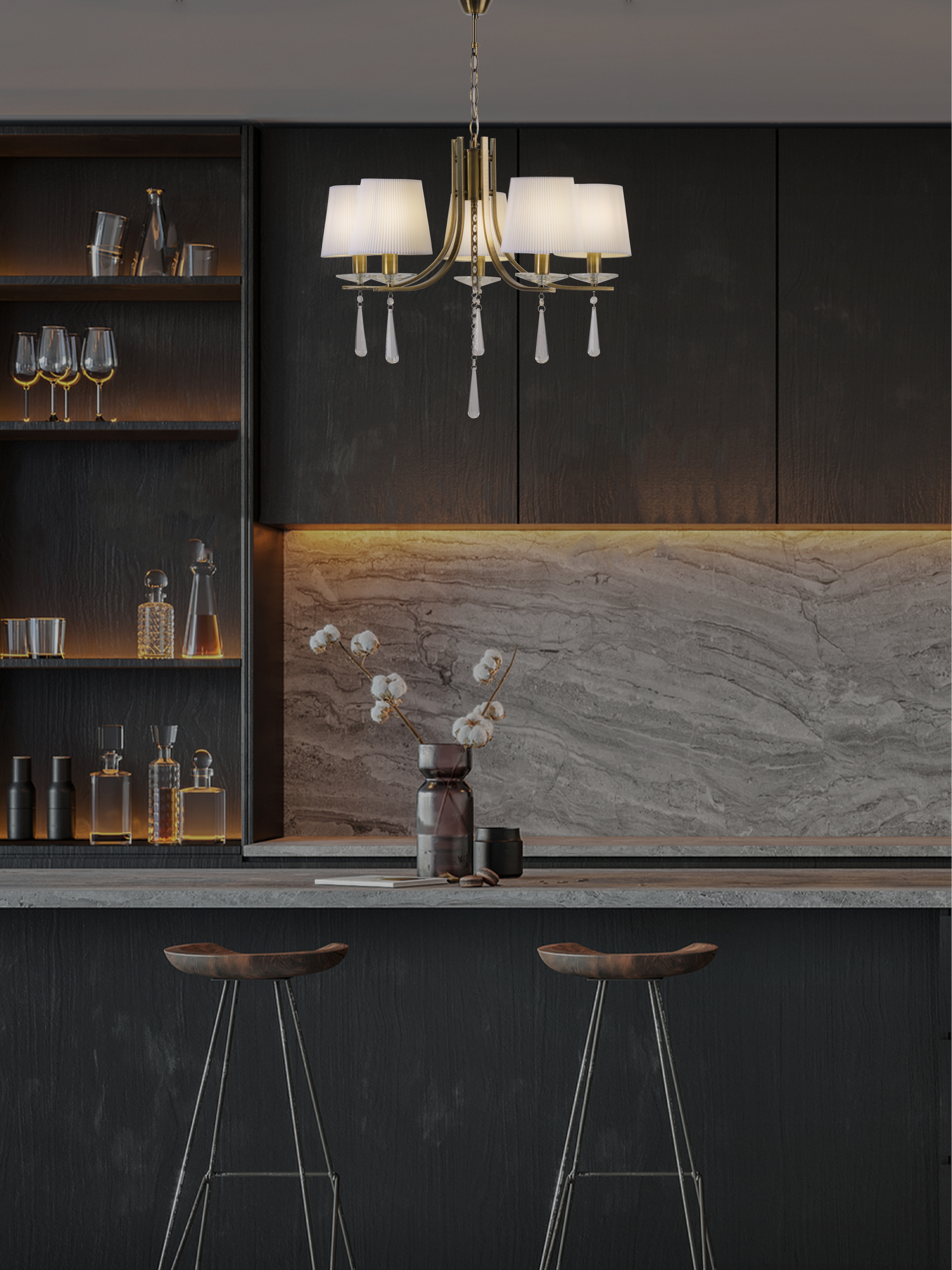 Подвесная люстра P7498-5 AB 000025272