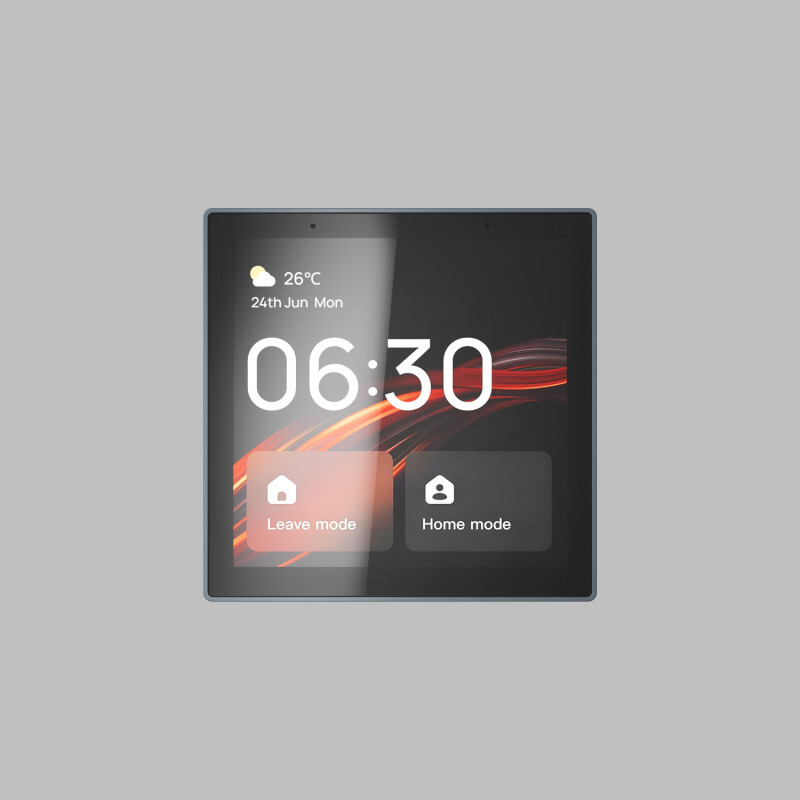 DK7405-BK Панель управления умным домом 4? (Wi-Fi / Zigbee / Bluetooth, Tuya / Smart Life), алюминий + закалённое стекло, цвет чёрный