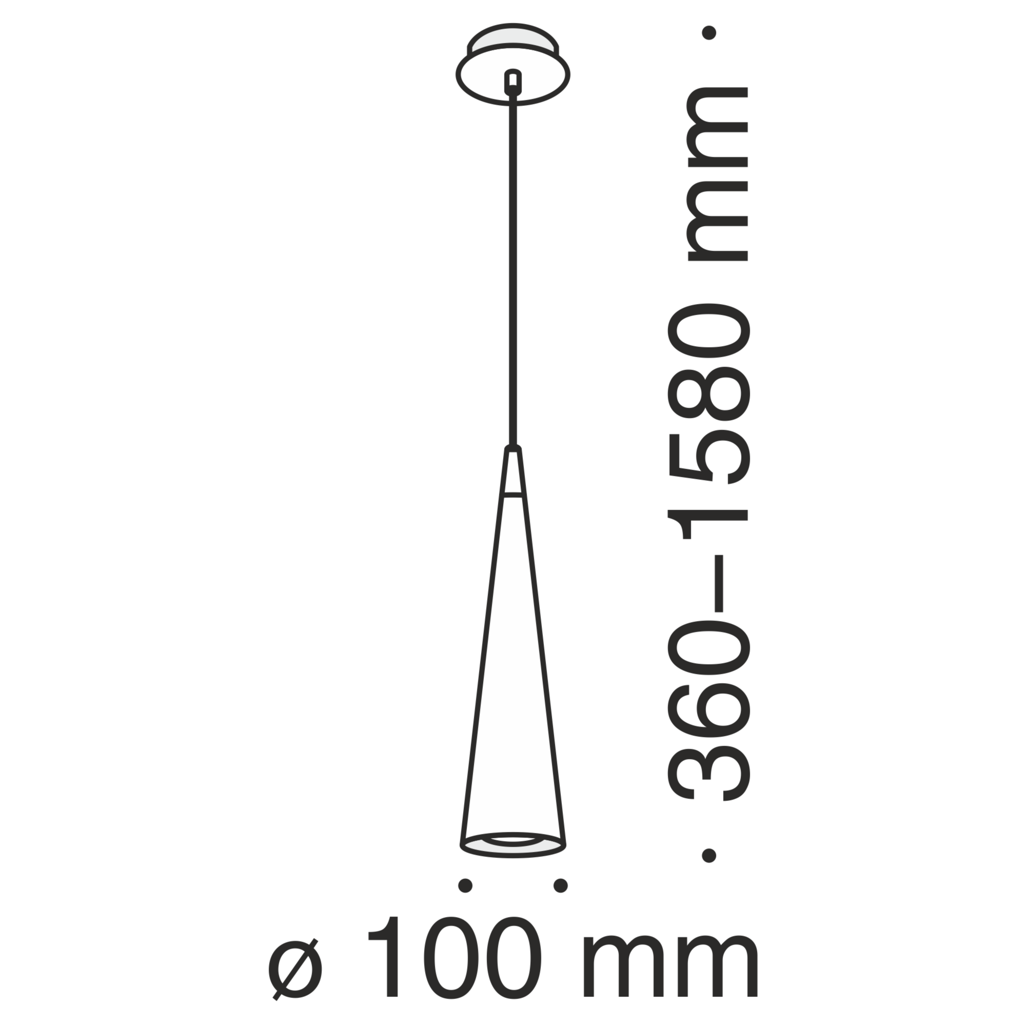 Подвесной светильник Technical P318PL-01B