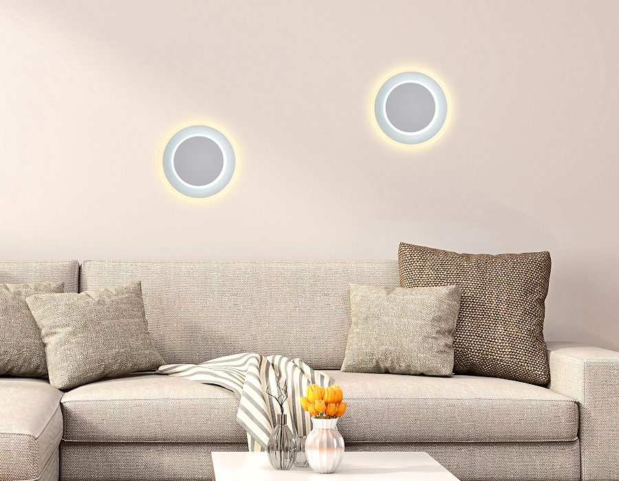 FW105 WH/S белый/песок LED 3000K/6400K 15W 240*190*50